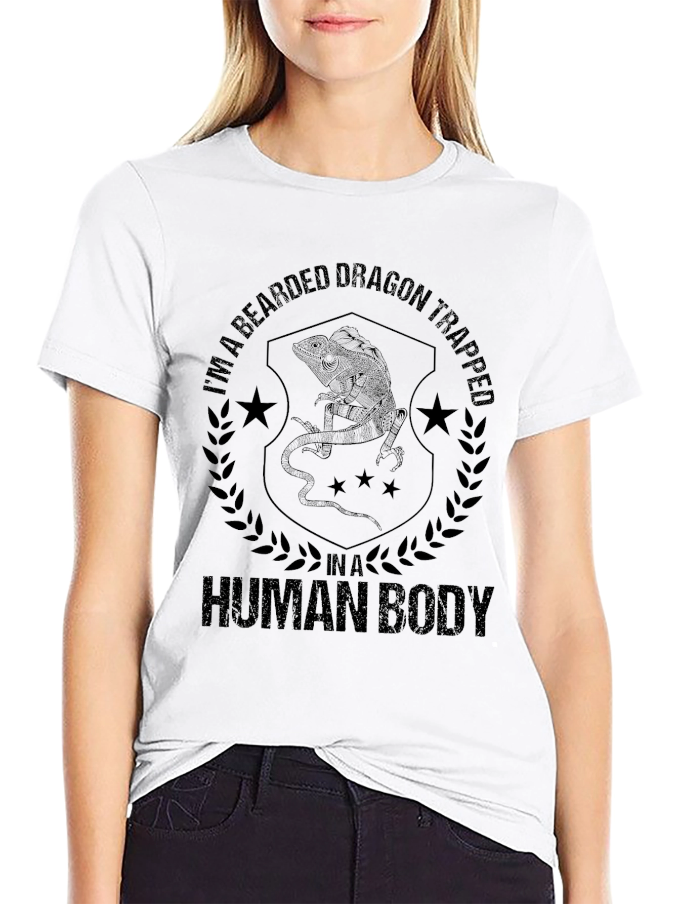 Bearded Dragon Trapped in a Human Body Graphic Tee