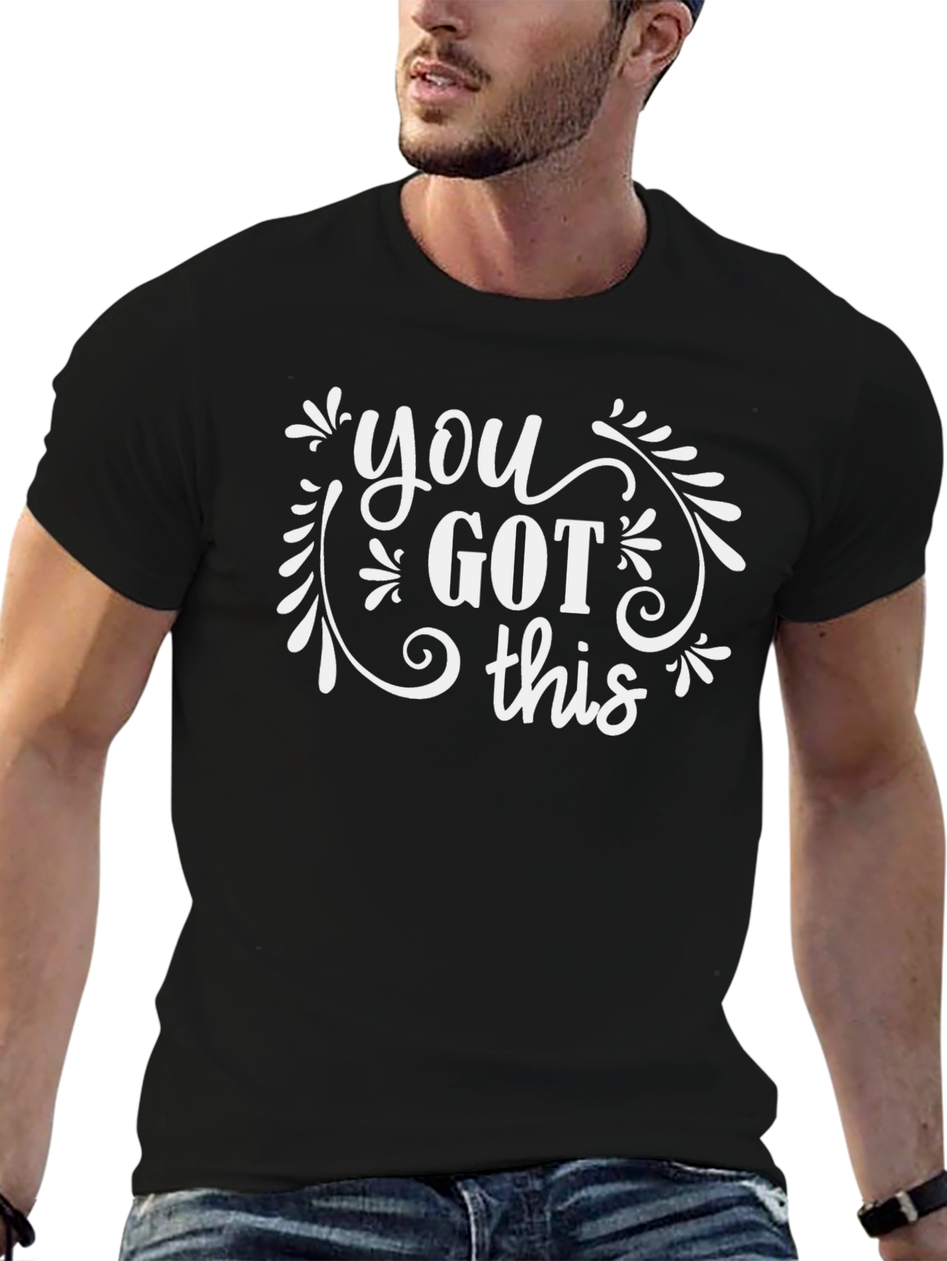 You Got This Black Graphic T-Shirt