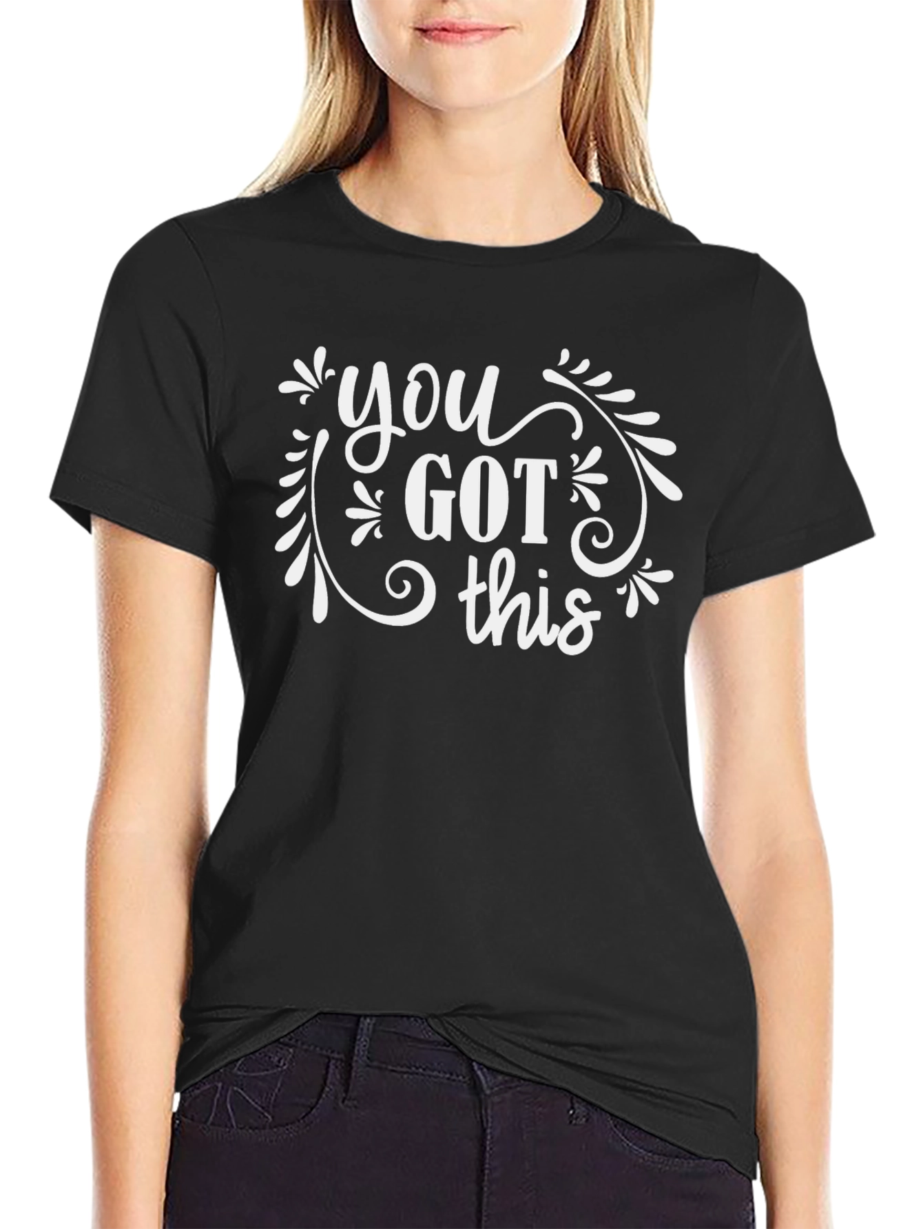 You Got This Black Graphic T-Shirt