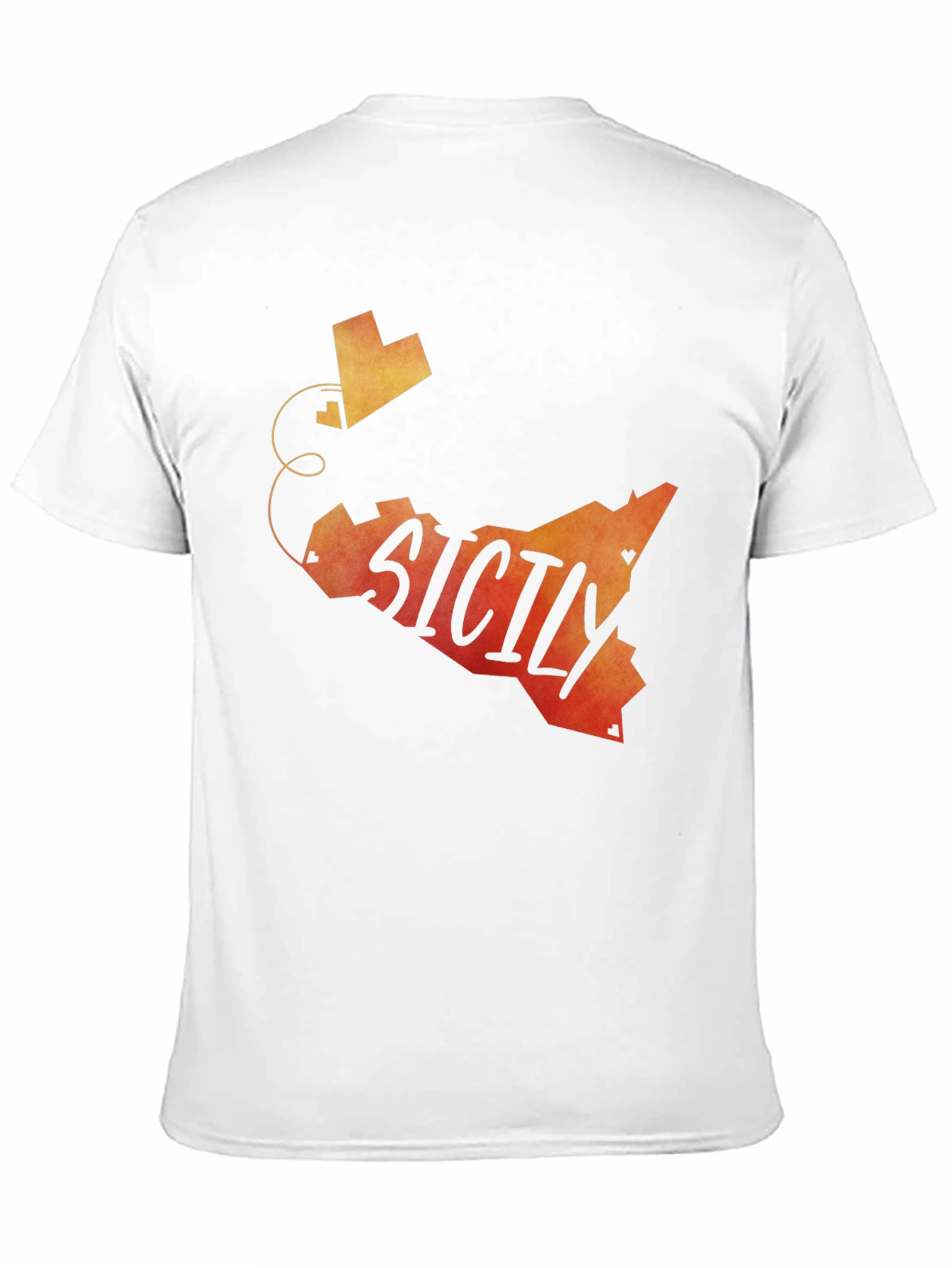 Sicily Map Graphic Tee - Stylish Travel Shirt