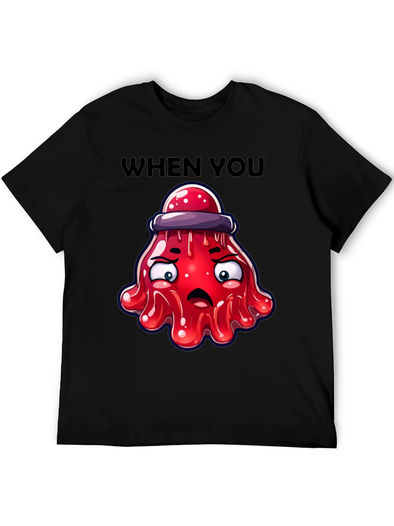 Funny Red Jelly Alien T-Shirt