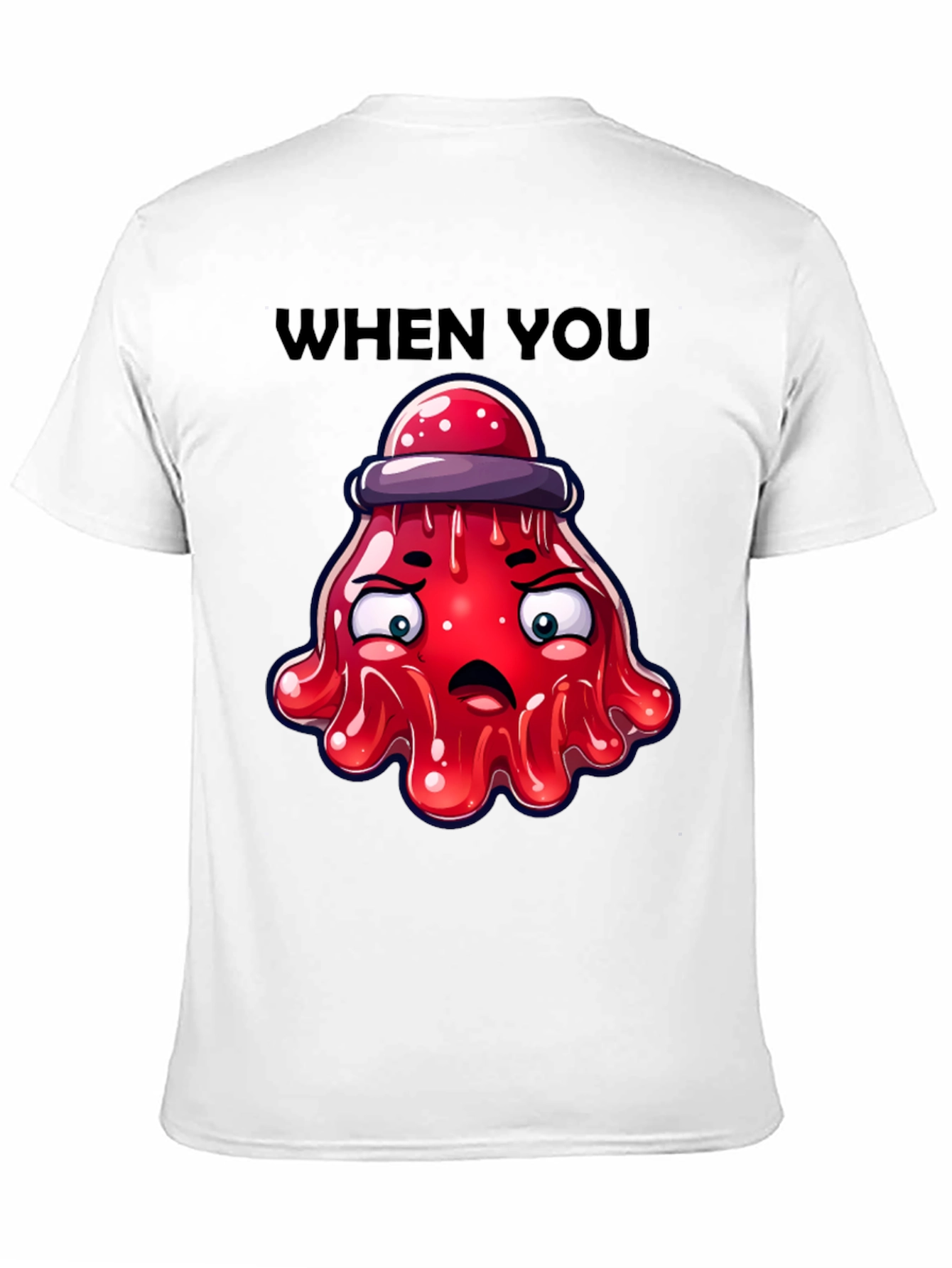 Funny Red Jelly Alien T-Shirt