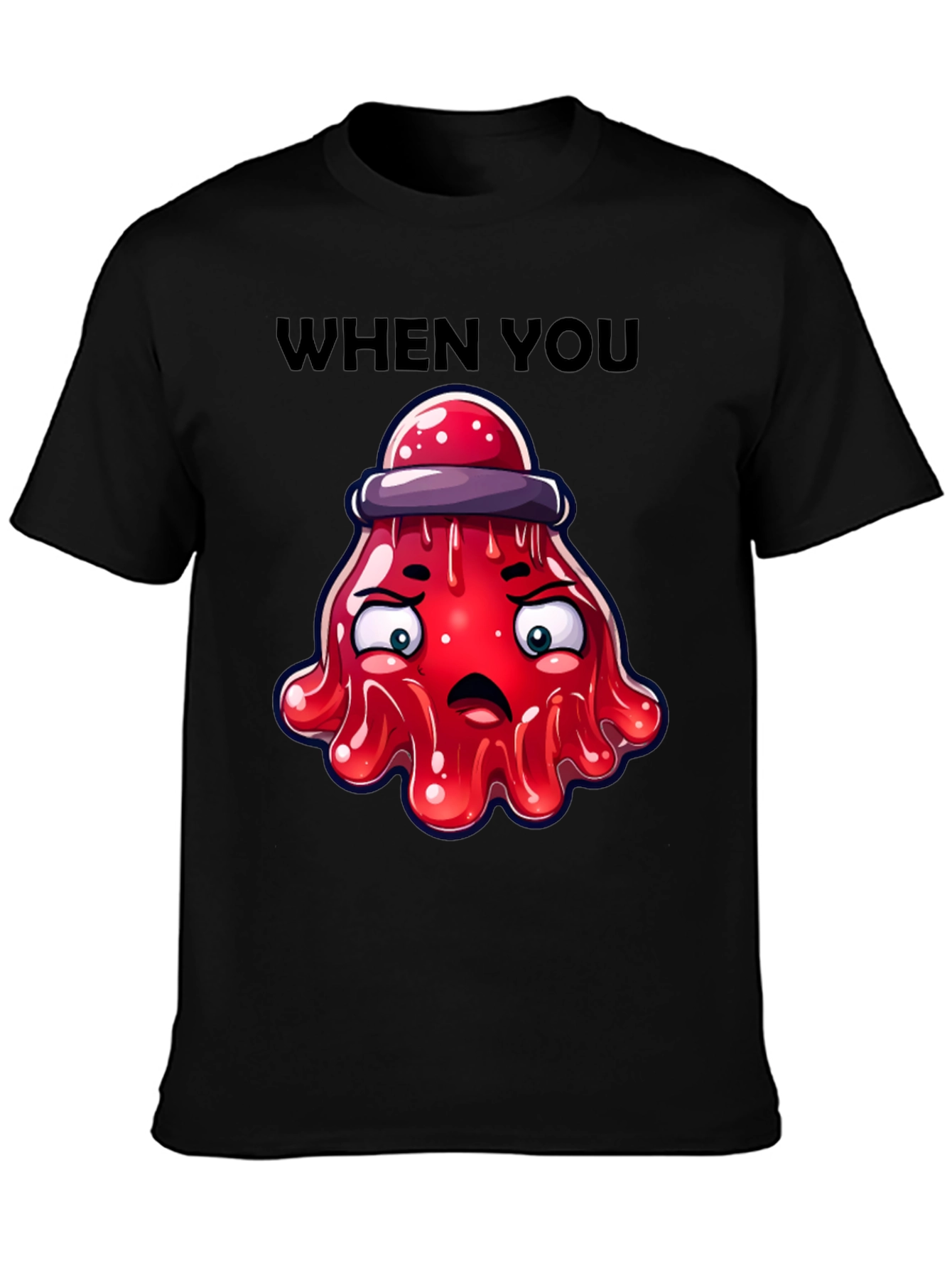 Funny Red Jelly Alien T-Shirt