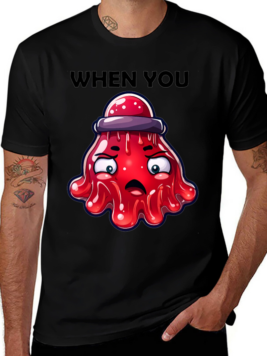 Funny Red Jelly Alien T-Shirt