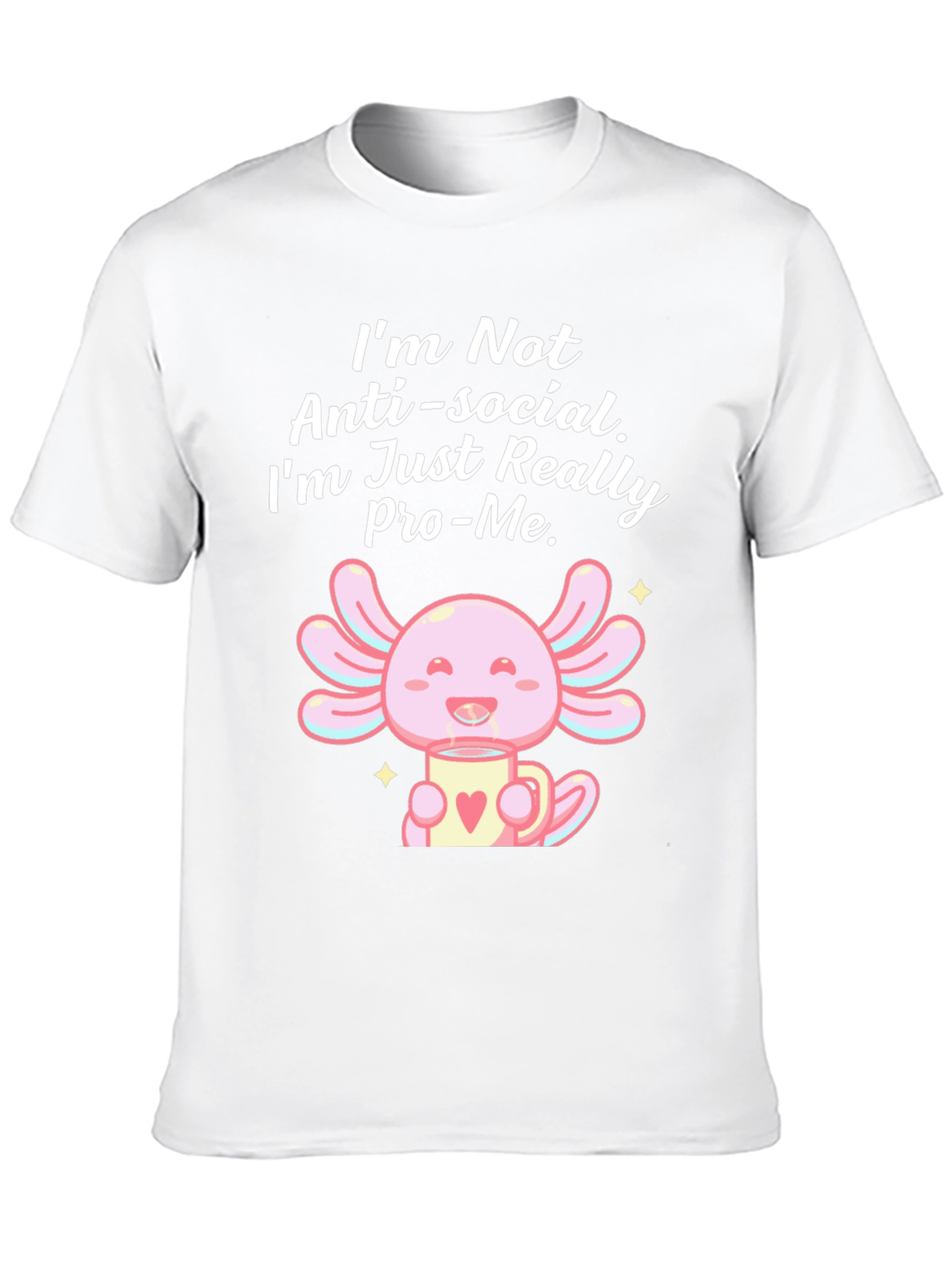 Anti-Social Pro-Me Axolotl Graphic Tee
