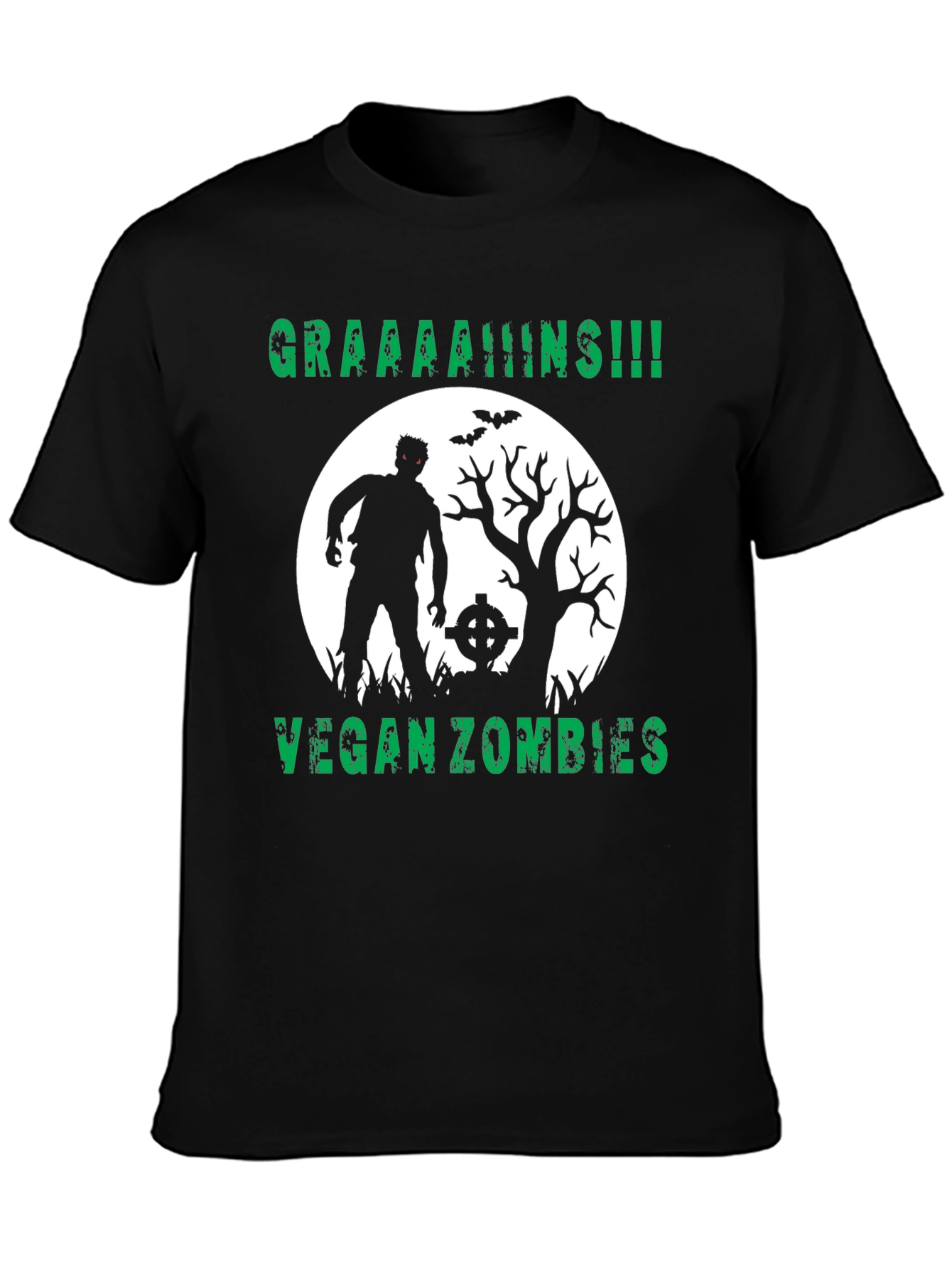 Vegan Zombie T-Shirt - Graaaaains!