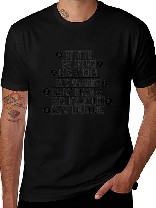 My Bitcoin Black Graphic Tee