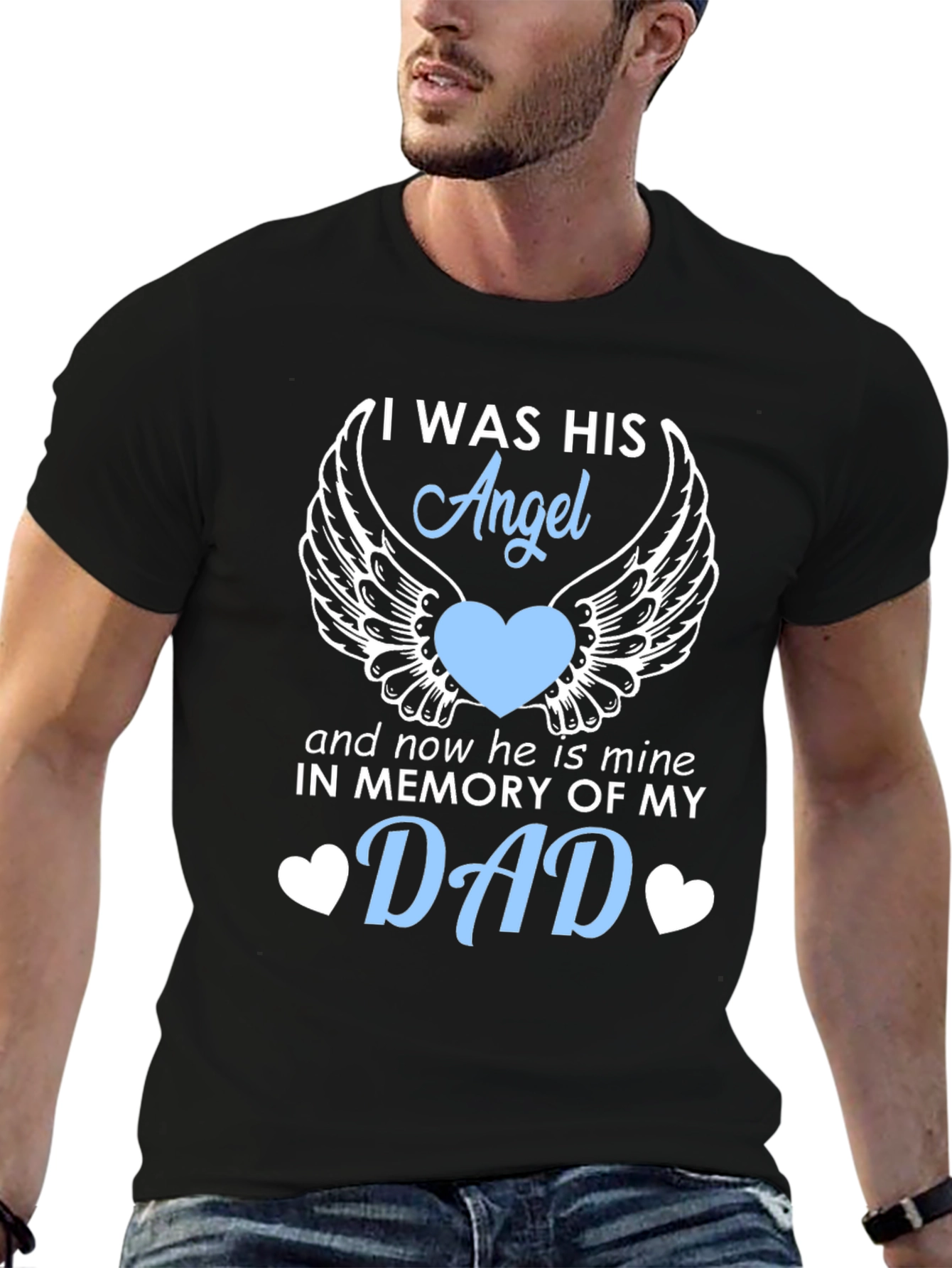 In Memory of My Dad Angel Wings T-Shirt