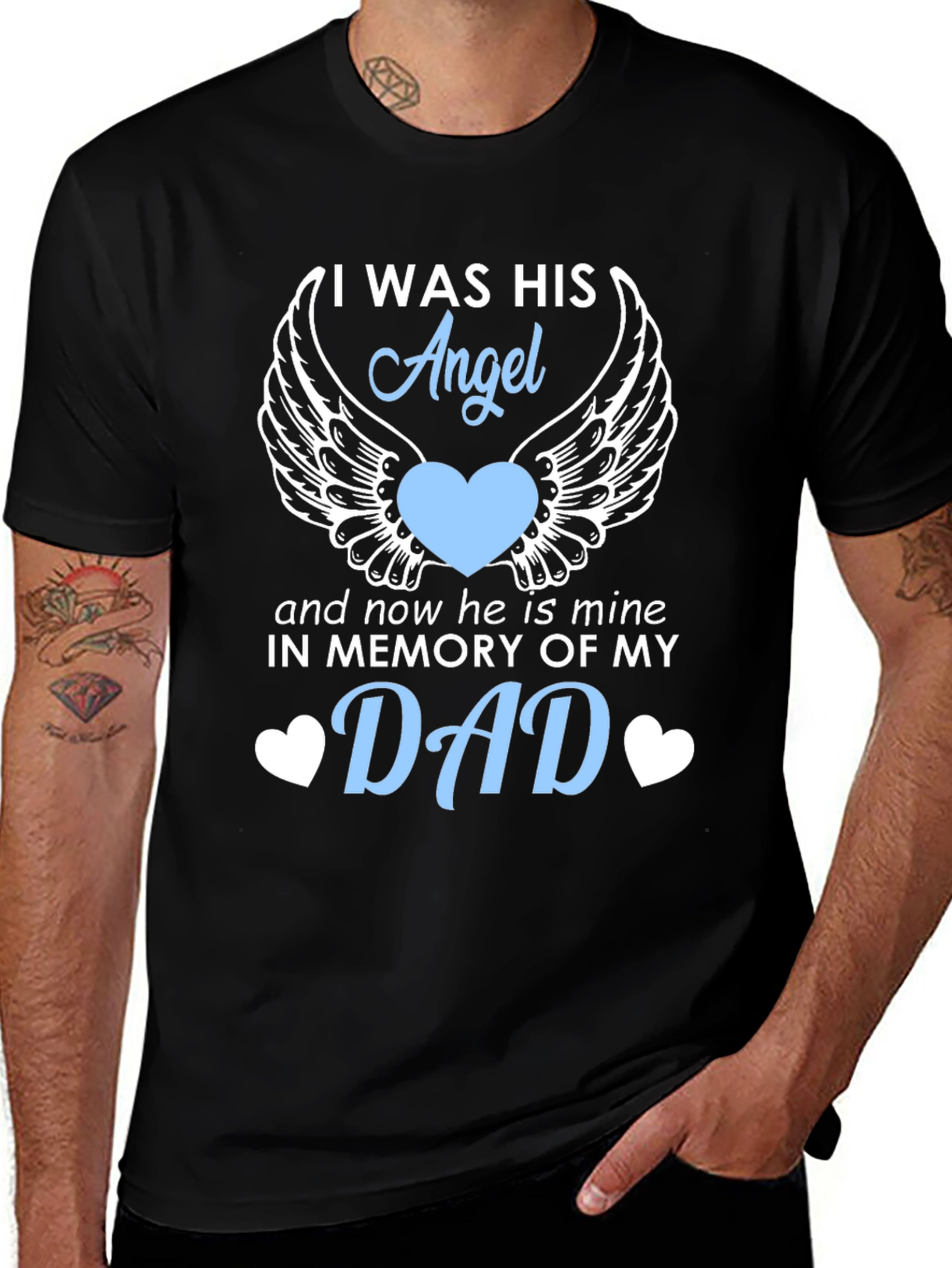 In Memory of My Dad Angel Wings T-Shirt