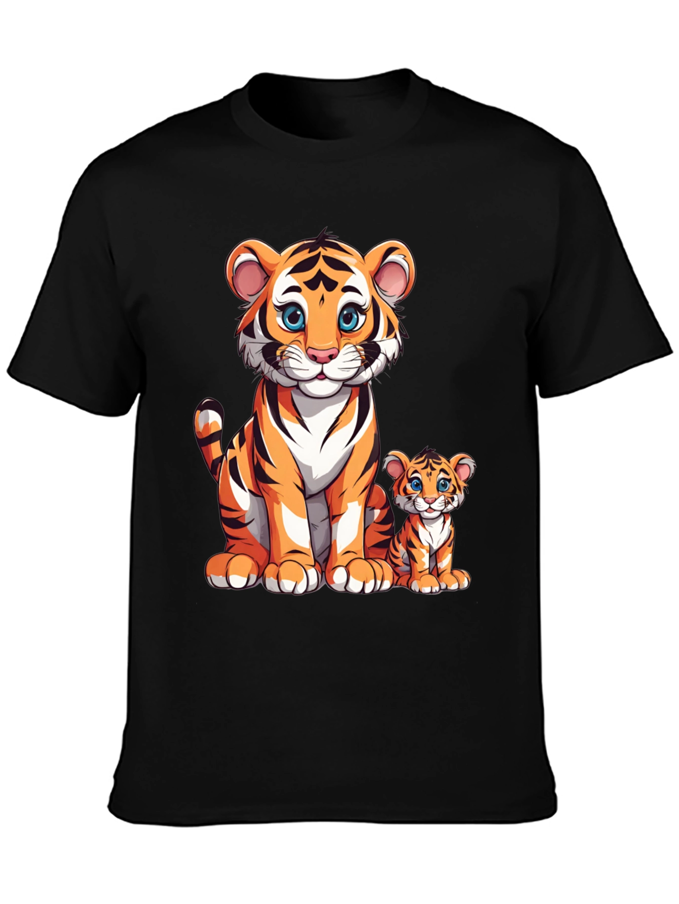 Cute Cartoon Tiger Family T-Shirt
