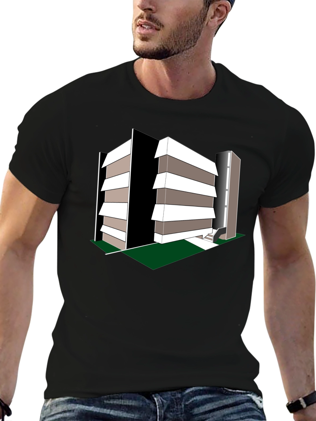 Modern Architecture Print T-Shirt