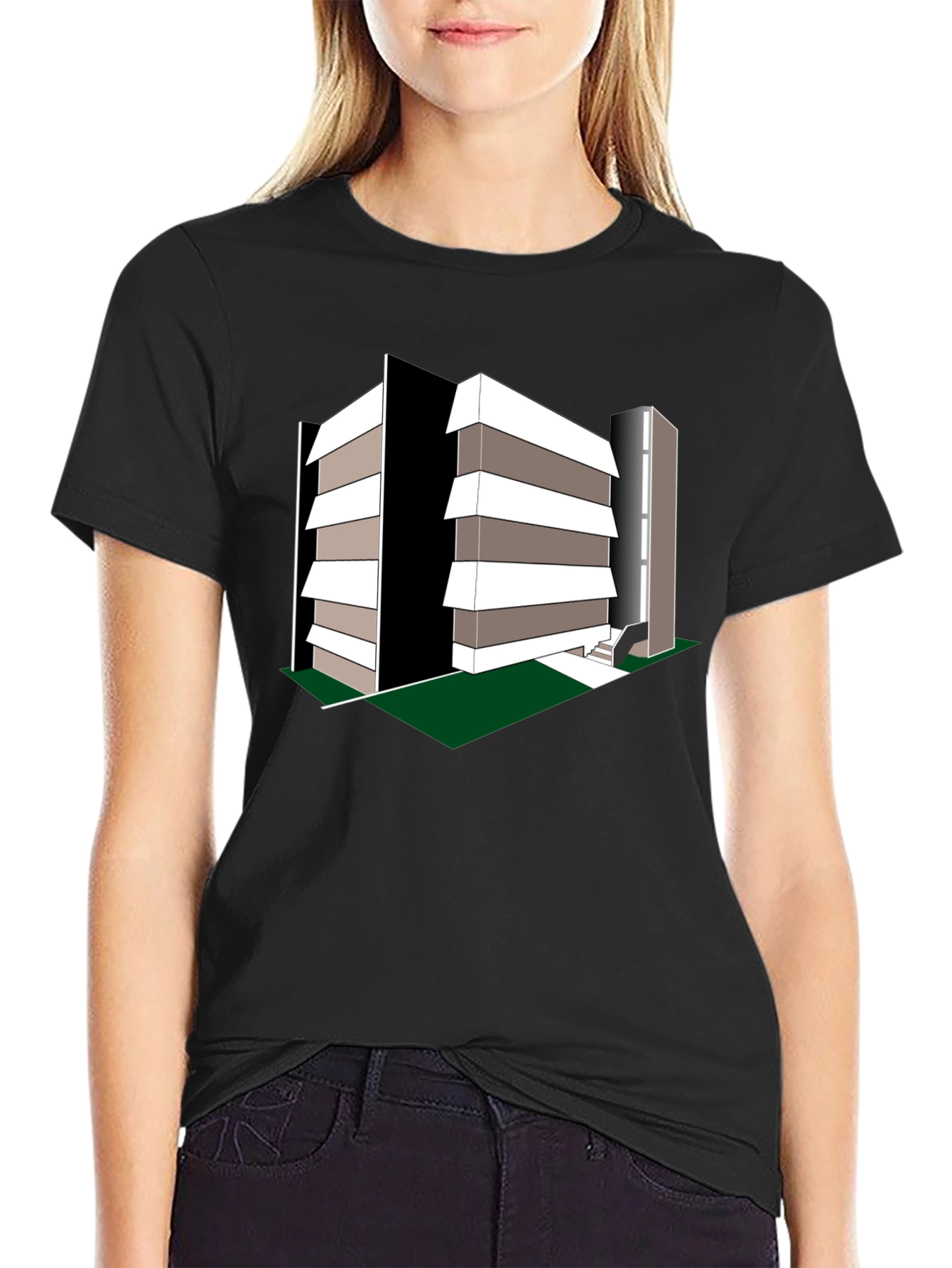 Modern Architecture Print T-Shirt