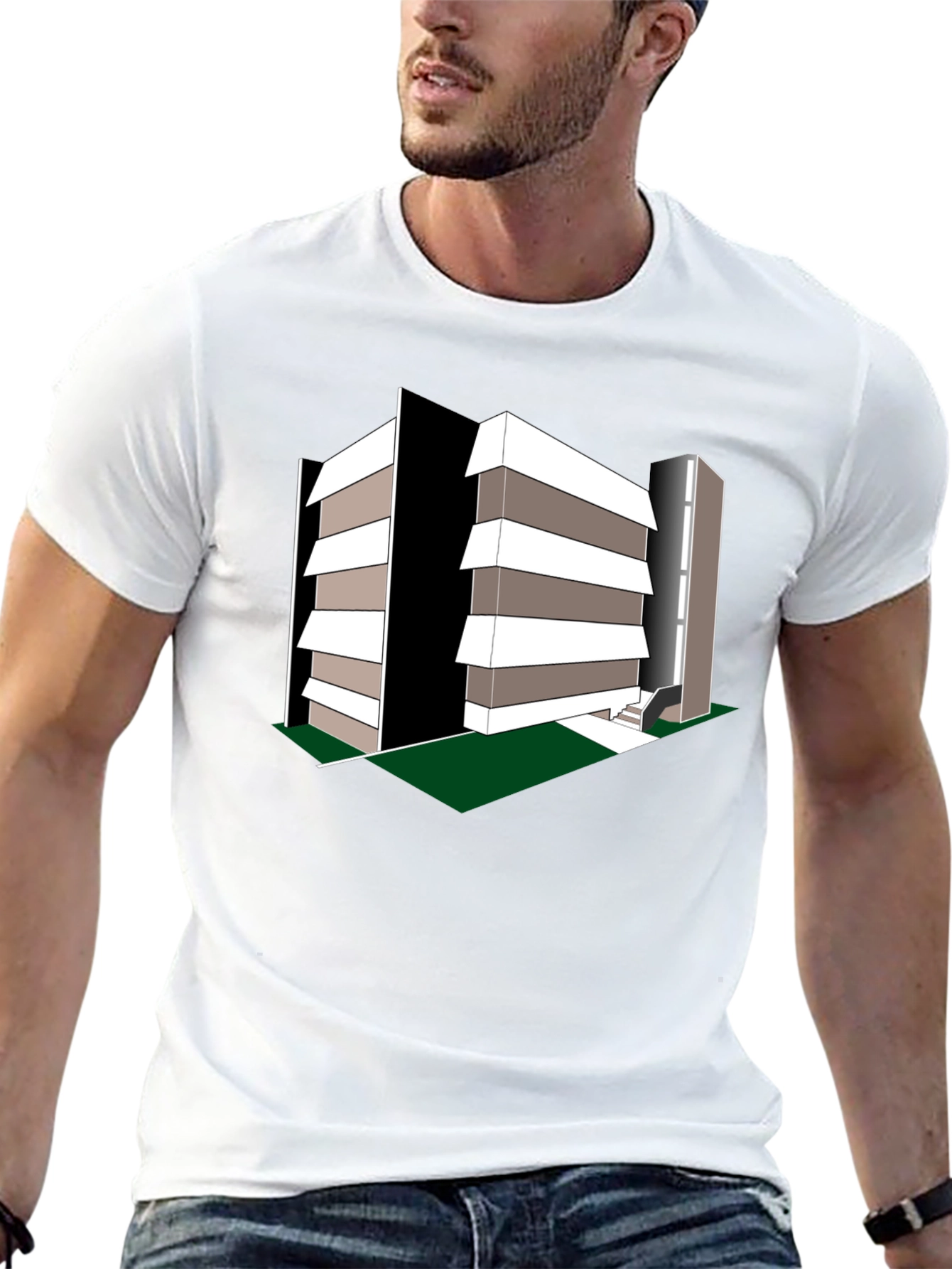 Modern Architecture Print T-Shirt