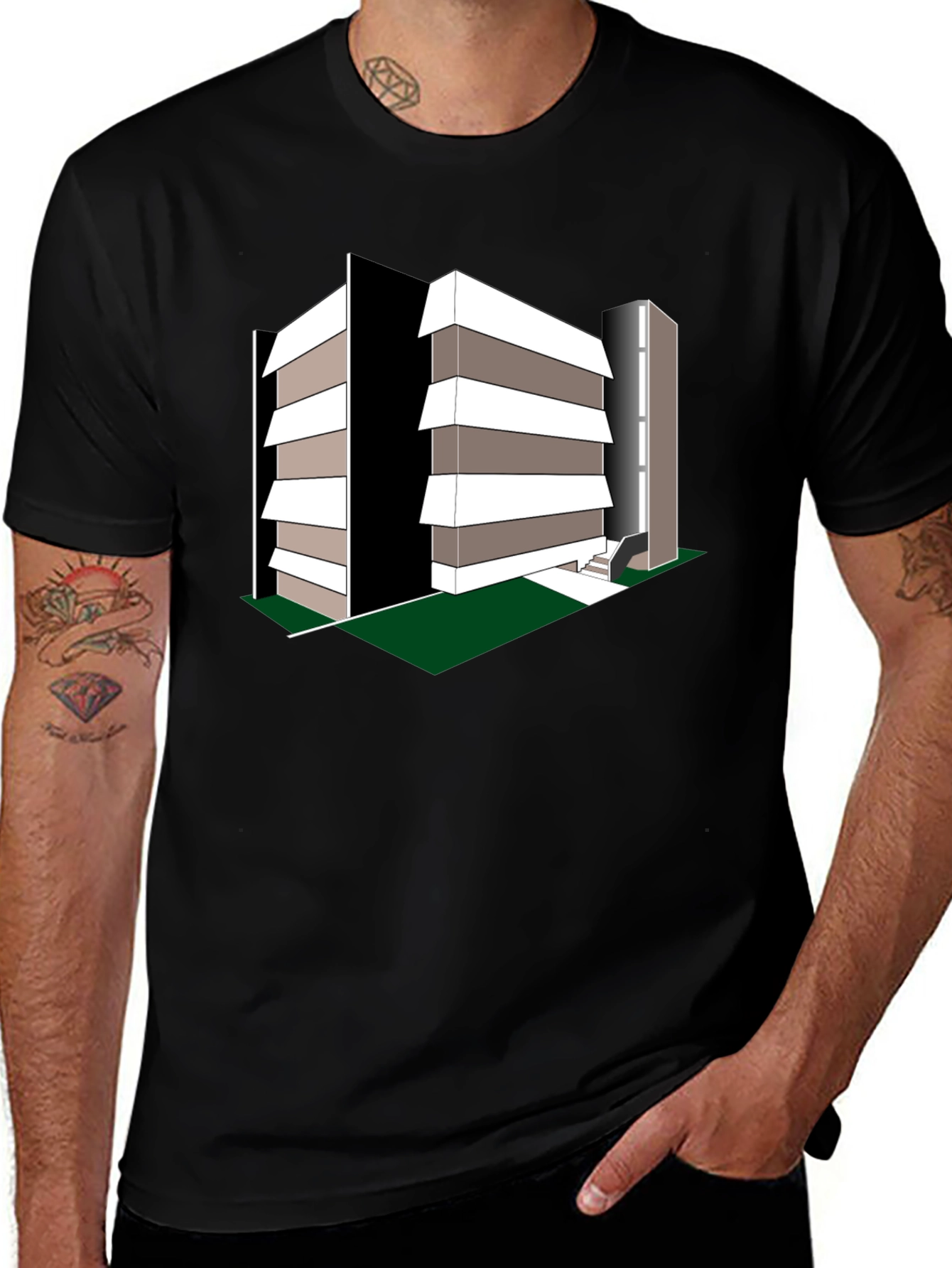 Modern Architecture Print T-Shirt