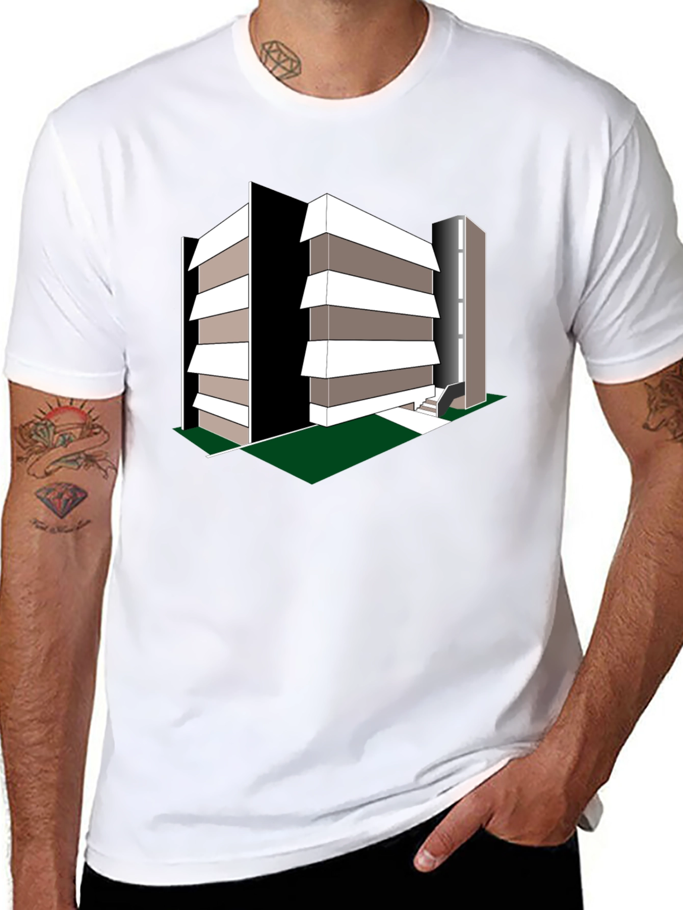 Modern Architecture Print T-Shirt