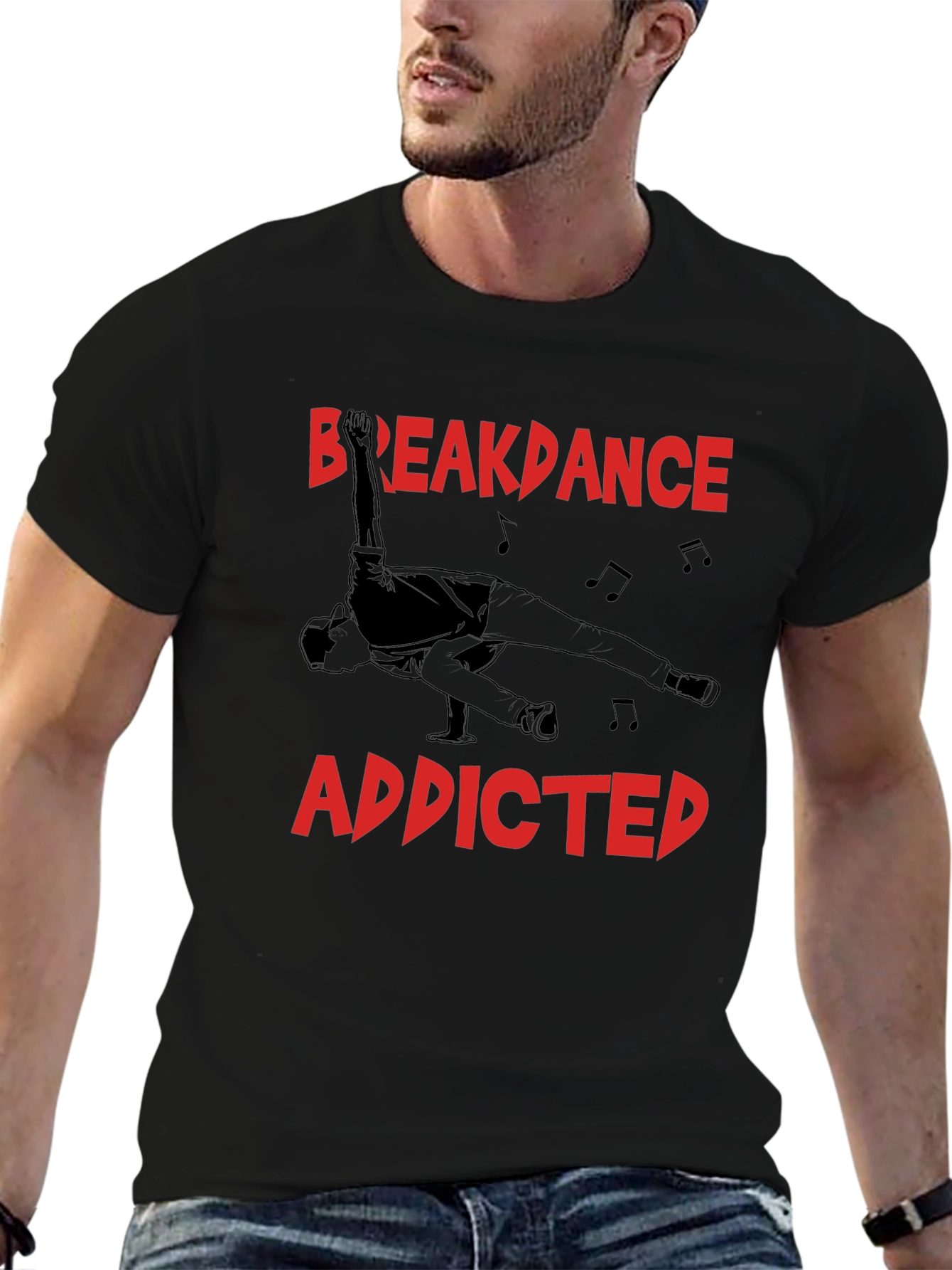 Breakdance Addicted Black T-Shirt