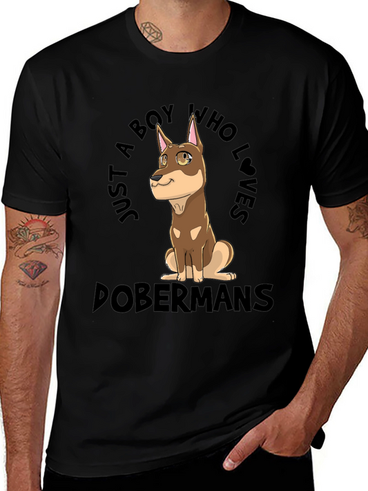 Doberman Lovers Graphic T-Shirt - Boys Best Friend