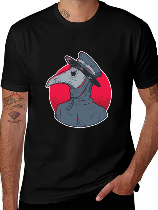 Plague Doctor Graphic Tee - Unique Design
