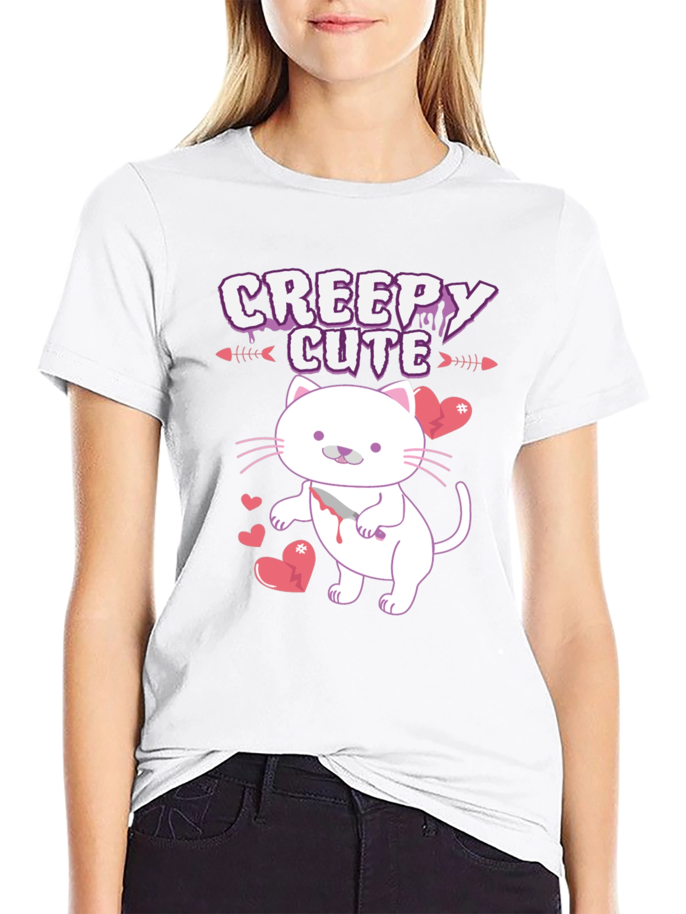 Creepy Cute Cat T-Shirt