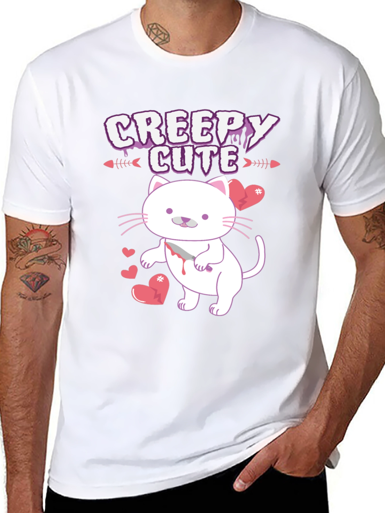 Creepy Cute Cat T-Shirt