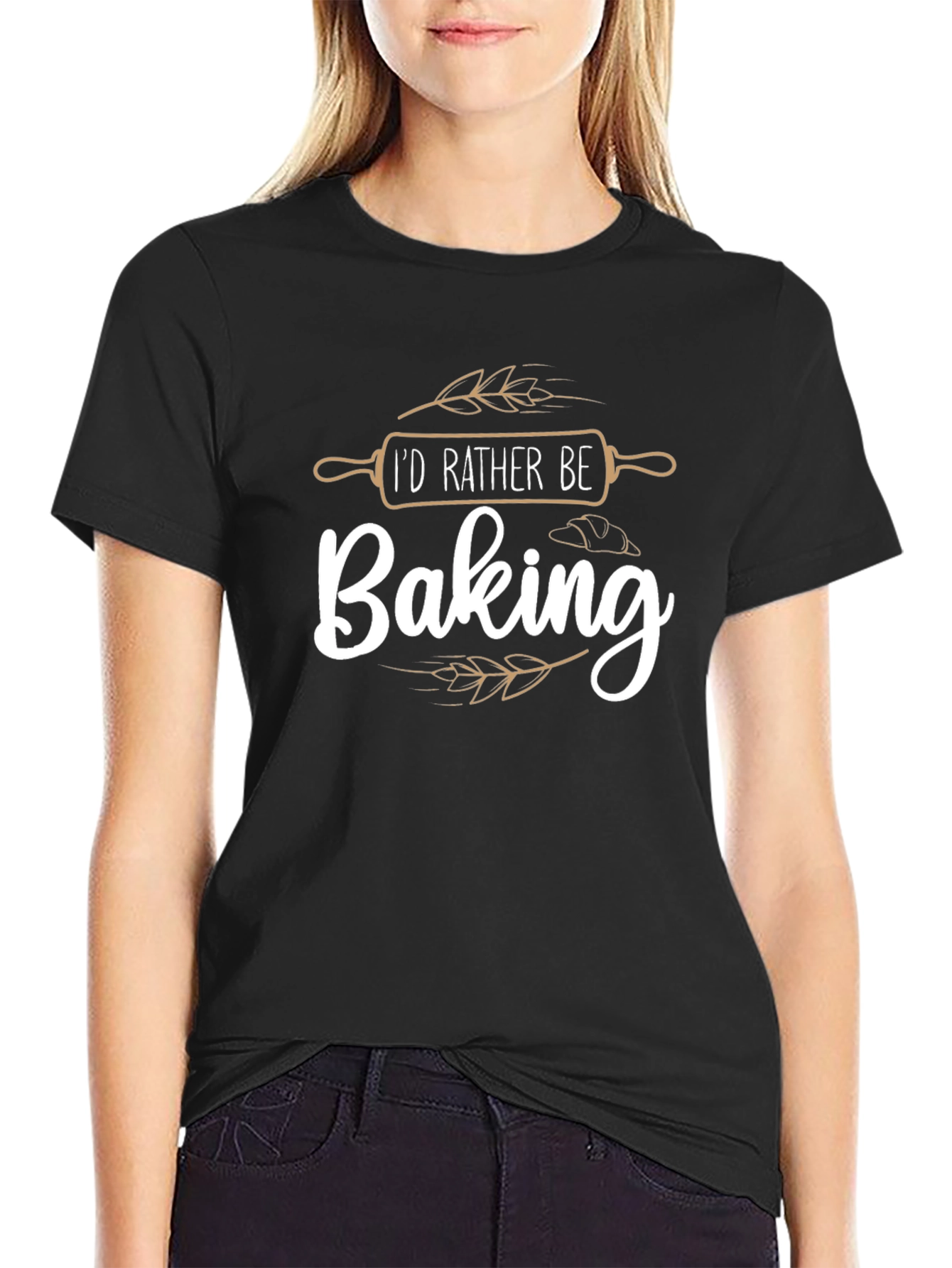 Baking Enthusiast T-Shirt - Id Rather Be Baking