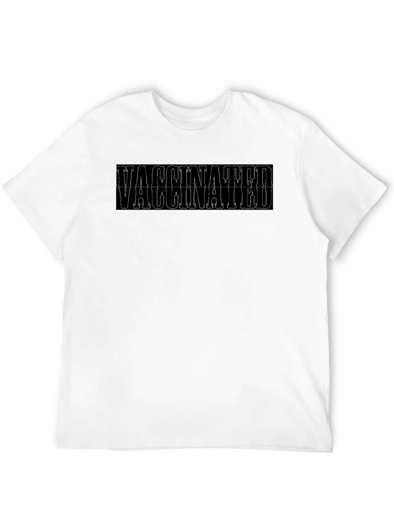 Vaccinated Black Graphic Tee