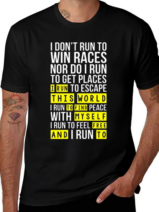 Runners Motivation T-Shirt - Escape the World in Style