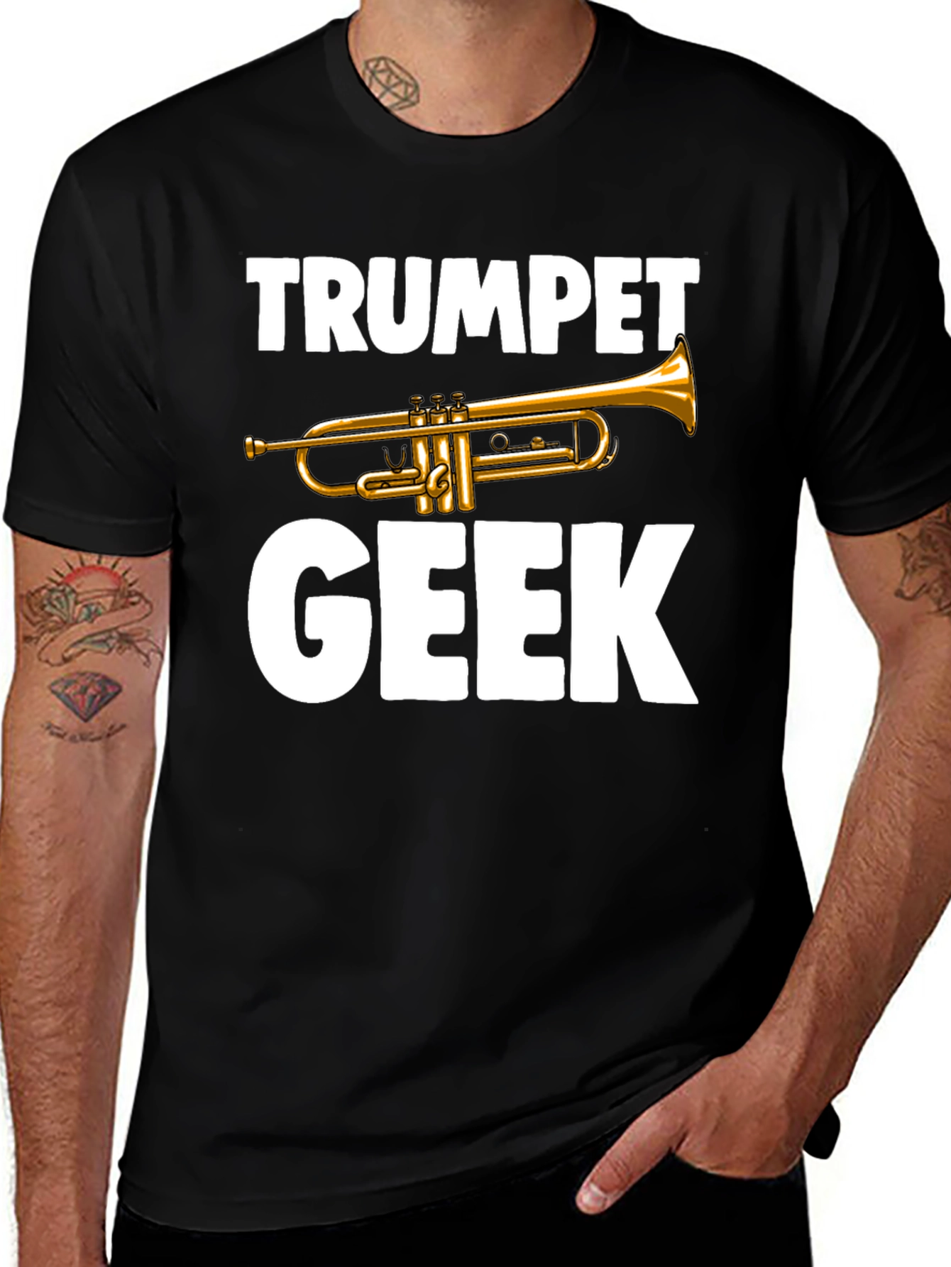 Trumpet Geek T-Shirt - Musician Novelty Tee