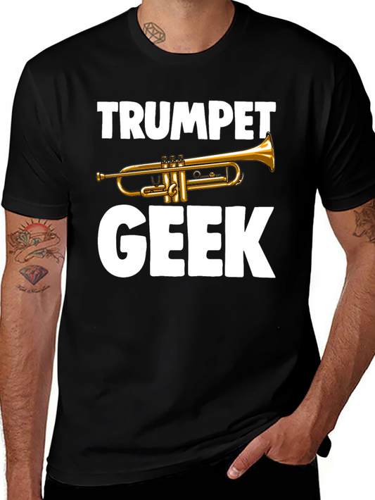 Trumpet Geek T-Shirt - Musician Novelty Tee