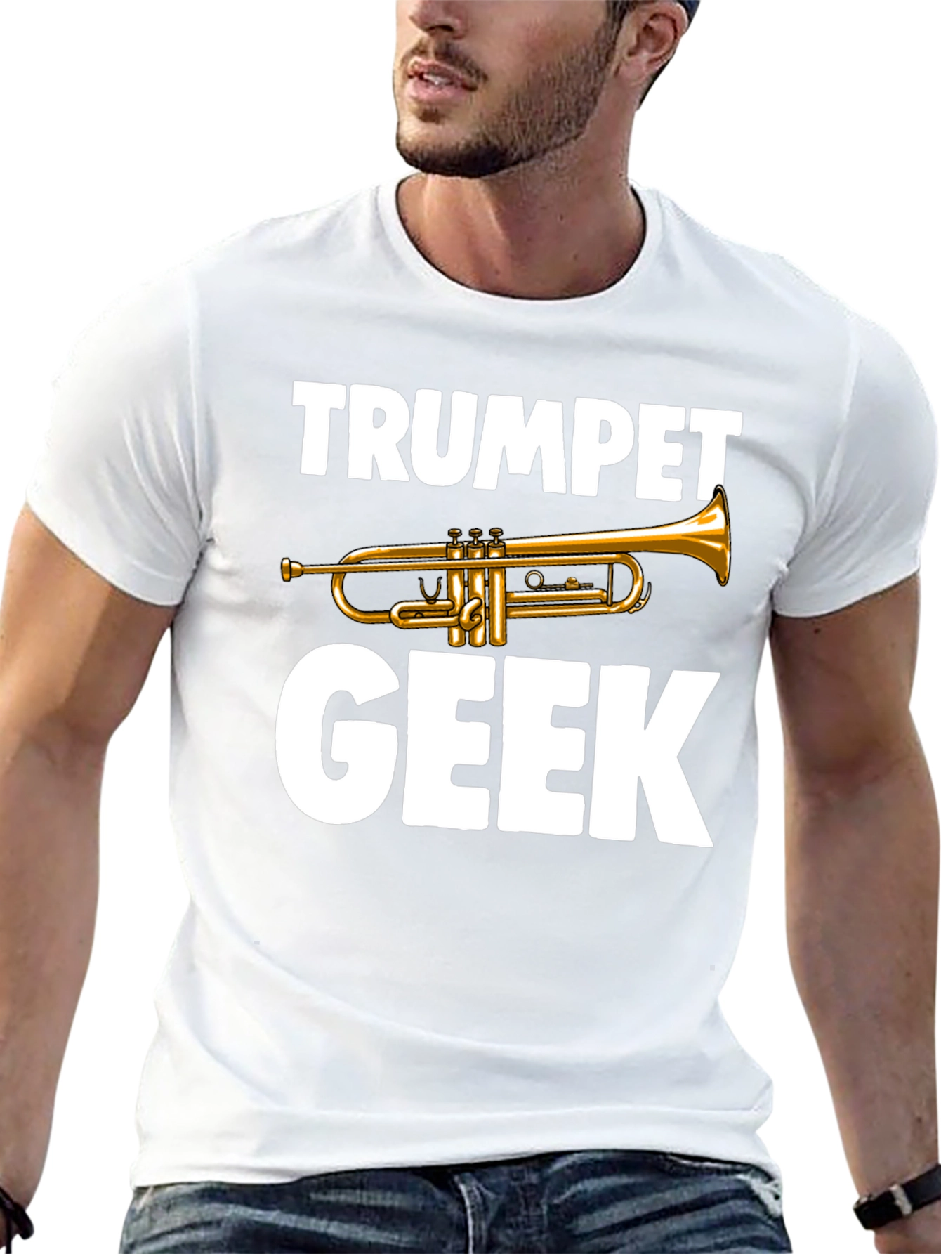 Trumpet Geek T-Shirt - Musician Novelty Tee