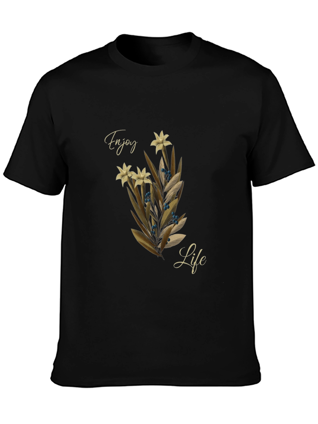Enjoy Life Floral Graphic Tee