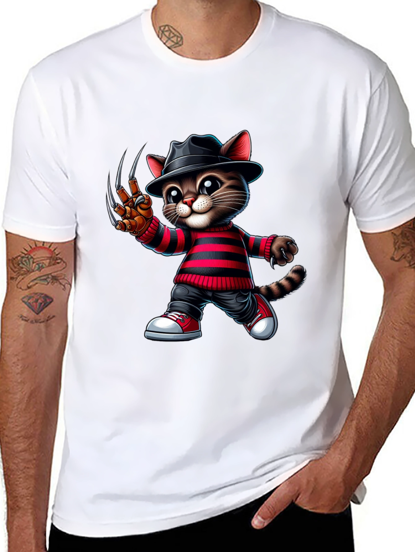 Krueger Cat Graphic T-Shirt