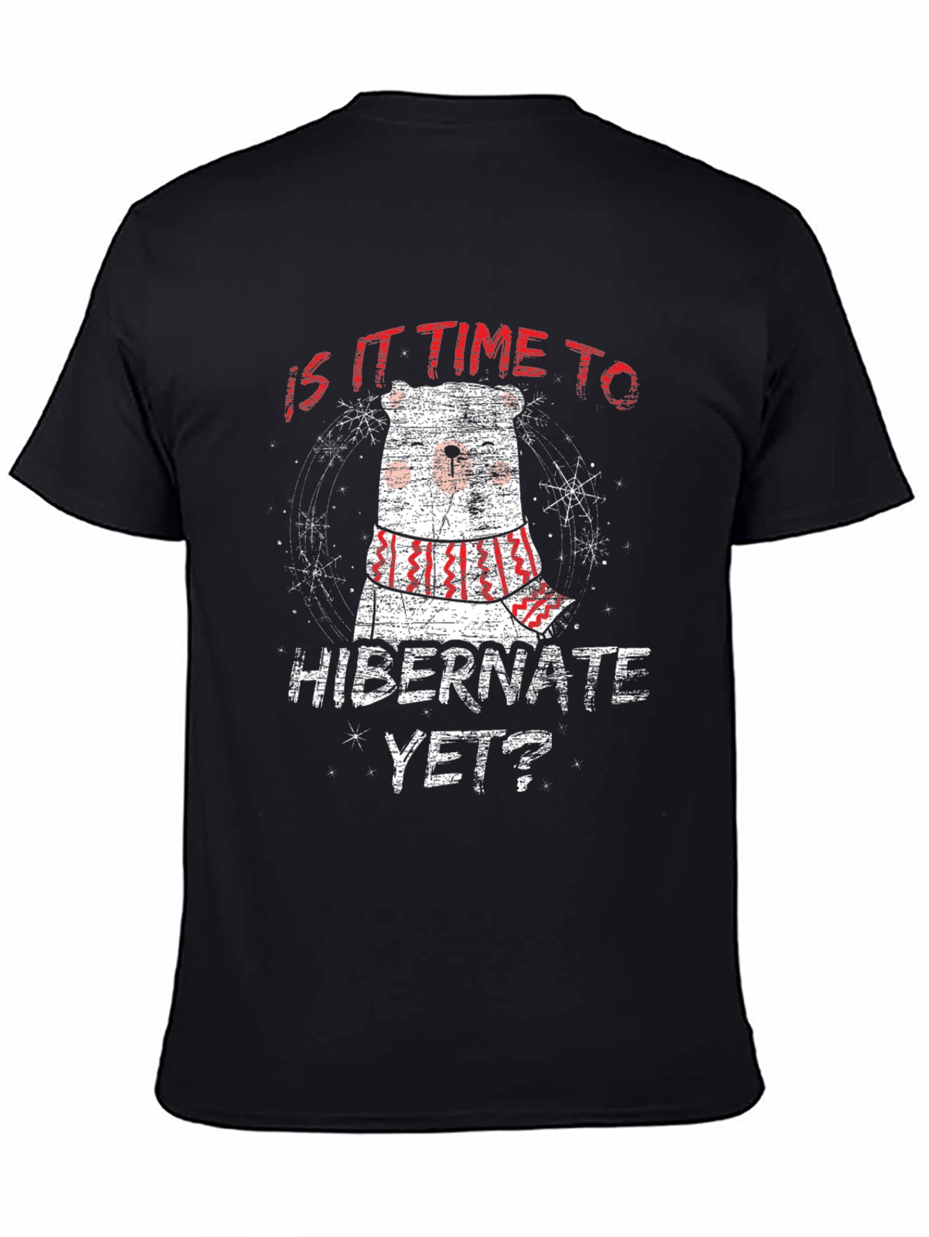 Hibernate Bear Graphic Tee - Winter Comfort