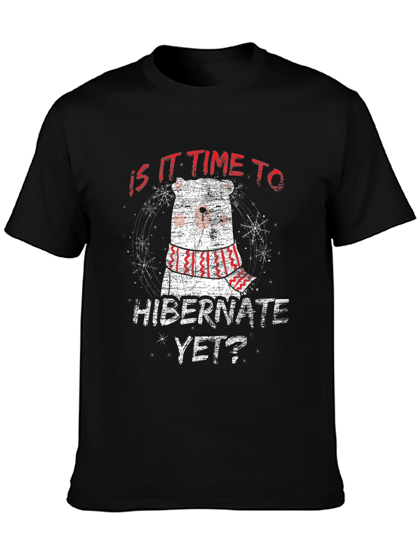 Hibernate Bear Graphic Tee - Winter Comfort