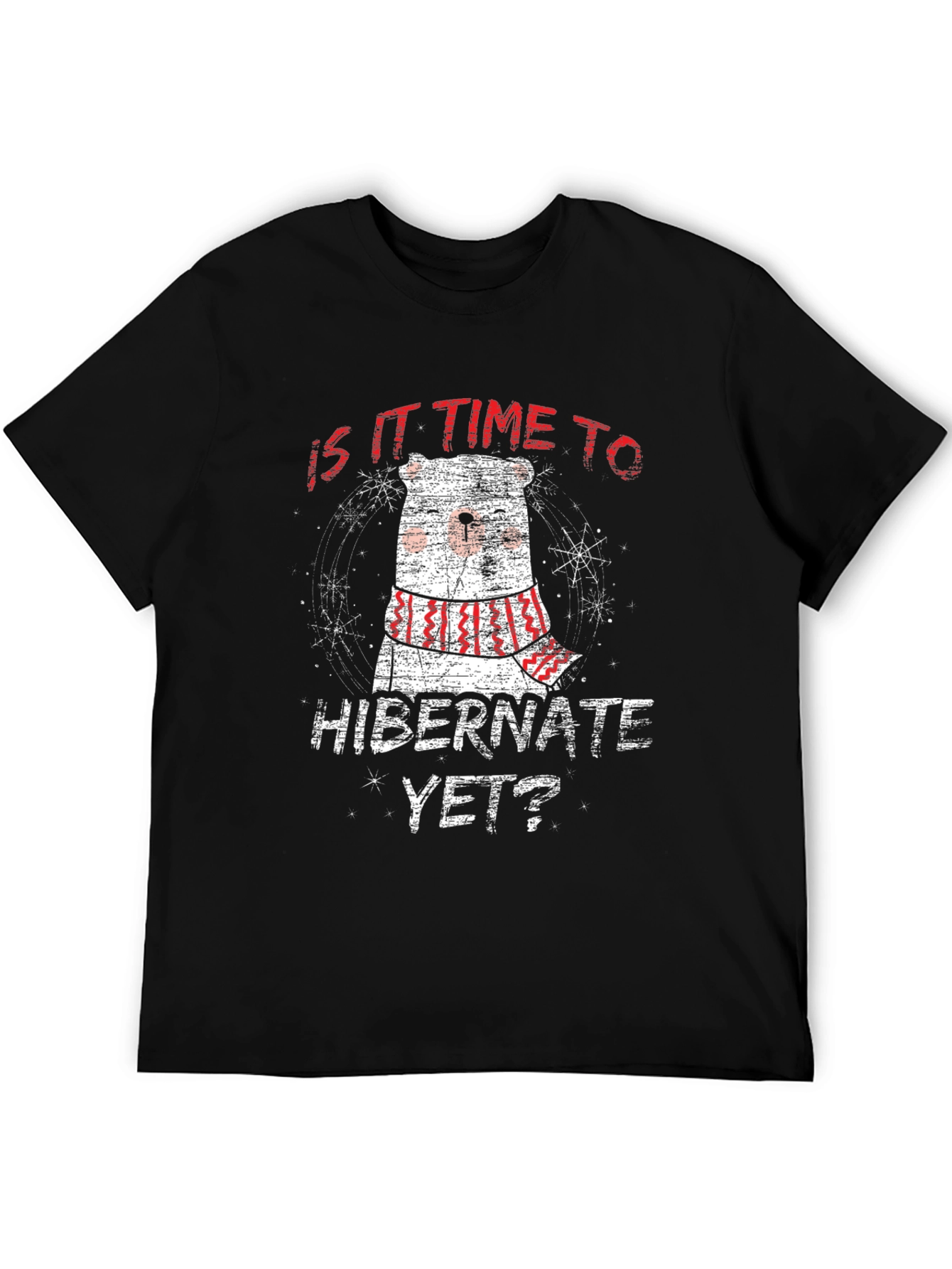 Hibernate Bear Graphic Tee - Winter Comfort