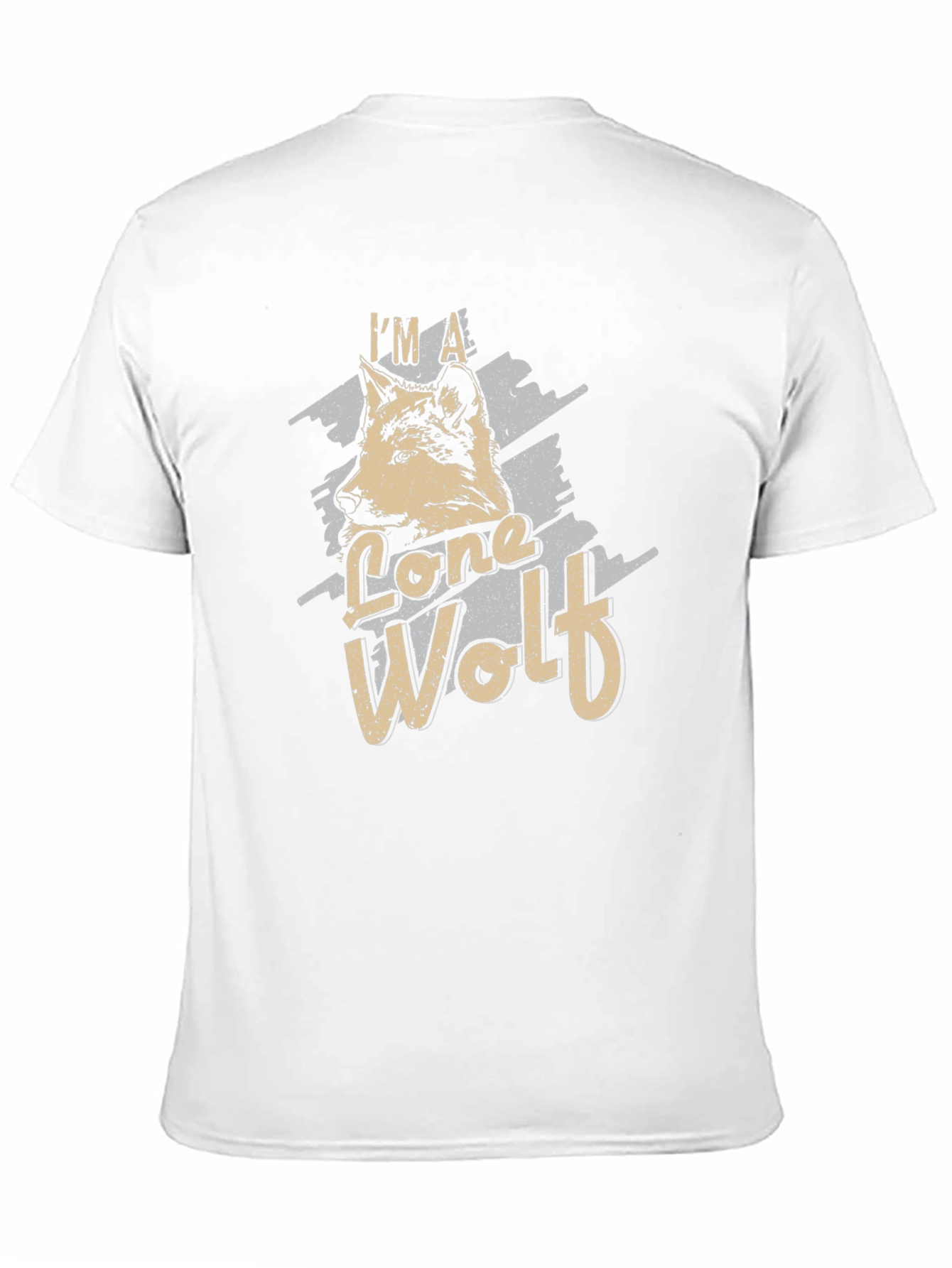 Lone Wolf Graphic Tee - Black Cotton T-Shirt