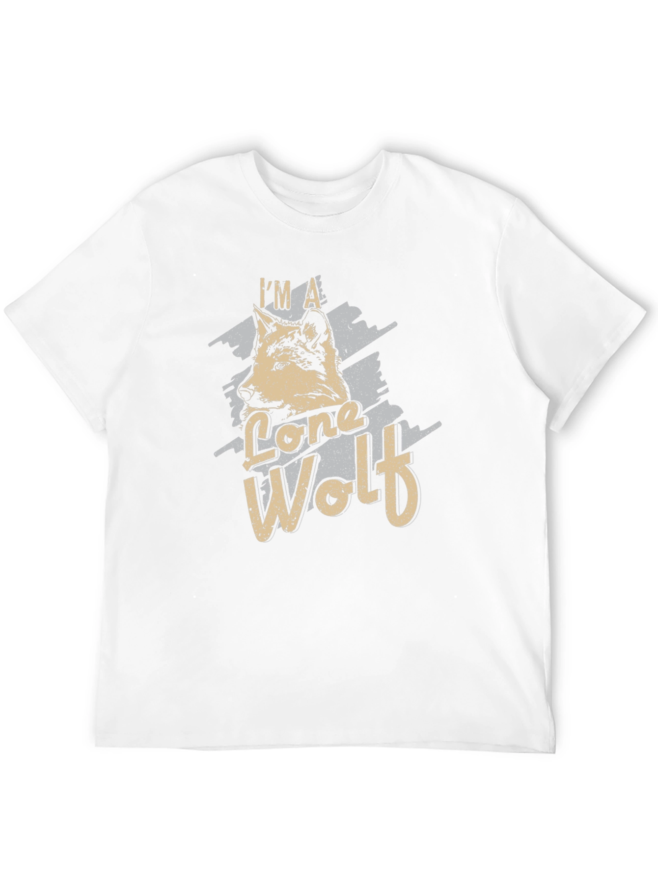 Lone Wolf Graphic Tee - Black Cotton T-Shirt