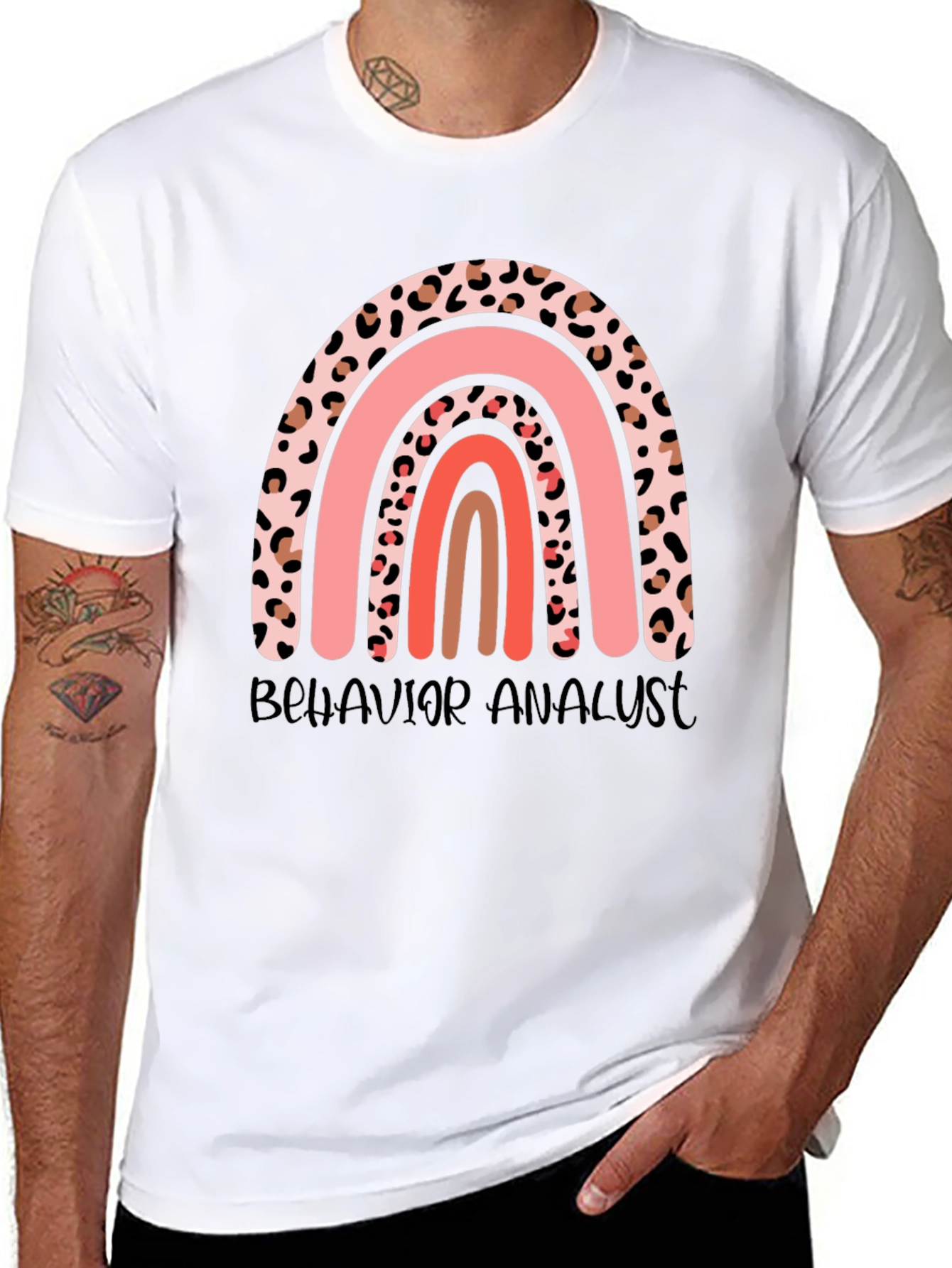 Behavior Analyst Rainbow Graphic Tee