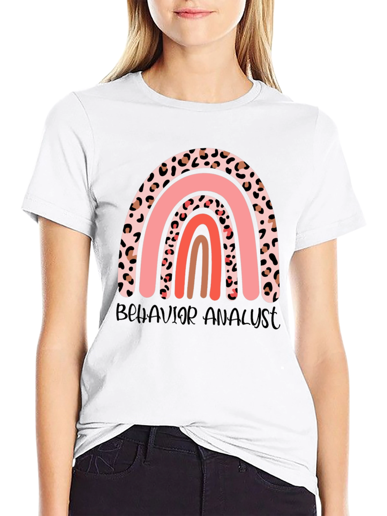 Behavior Analyst Rainbow Graphic Tee