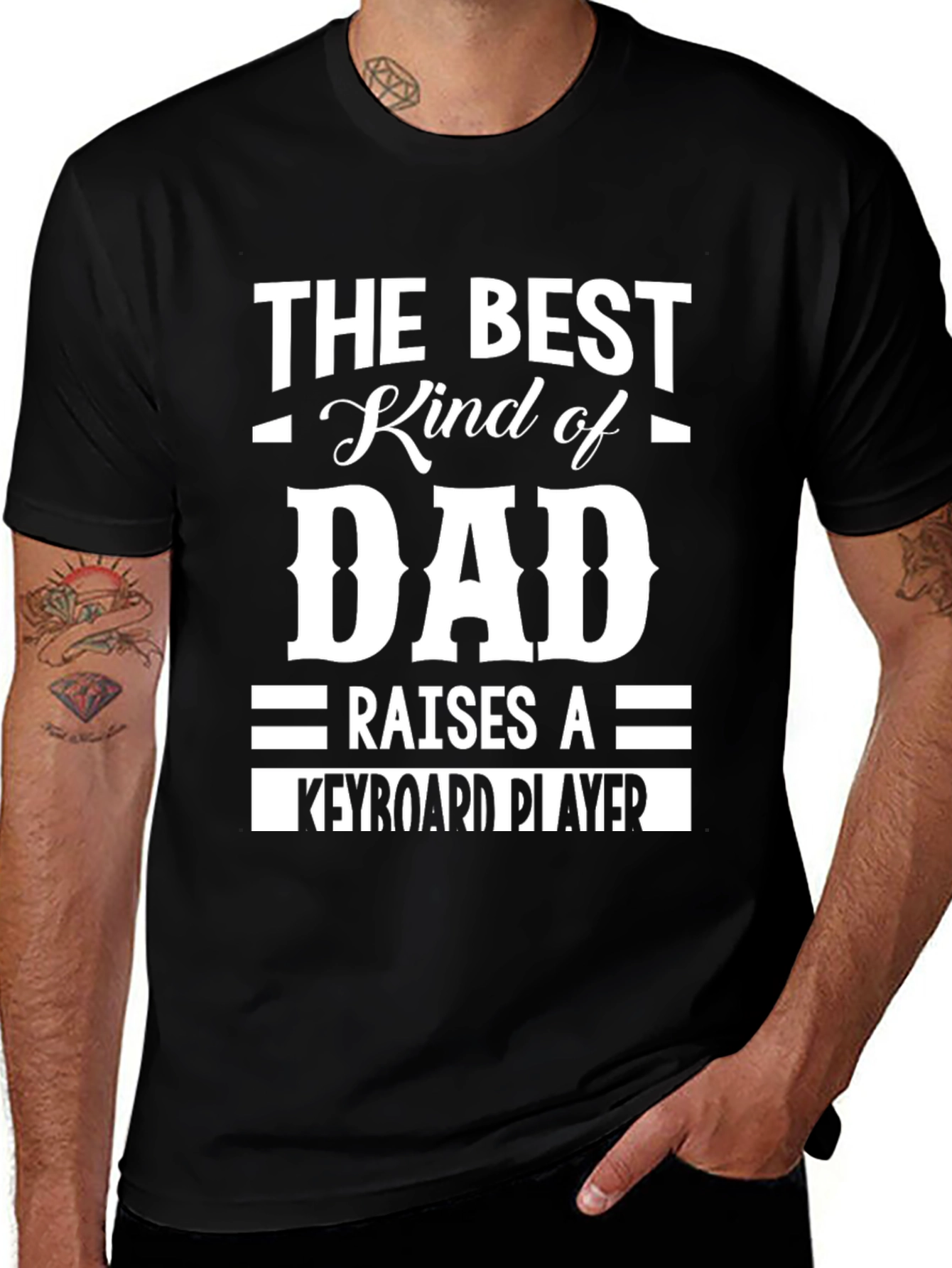 Best Dad Keyboard Player T-Shirt