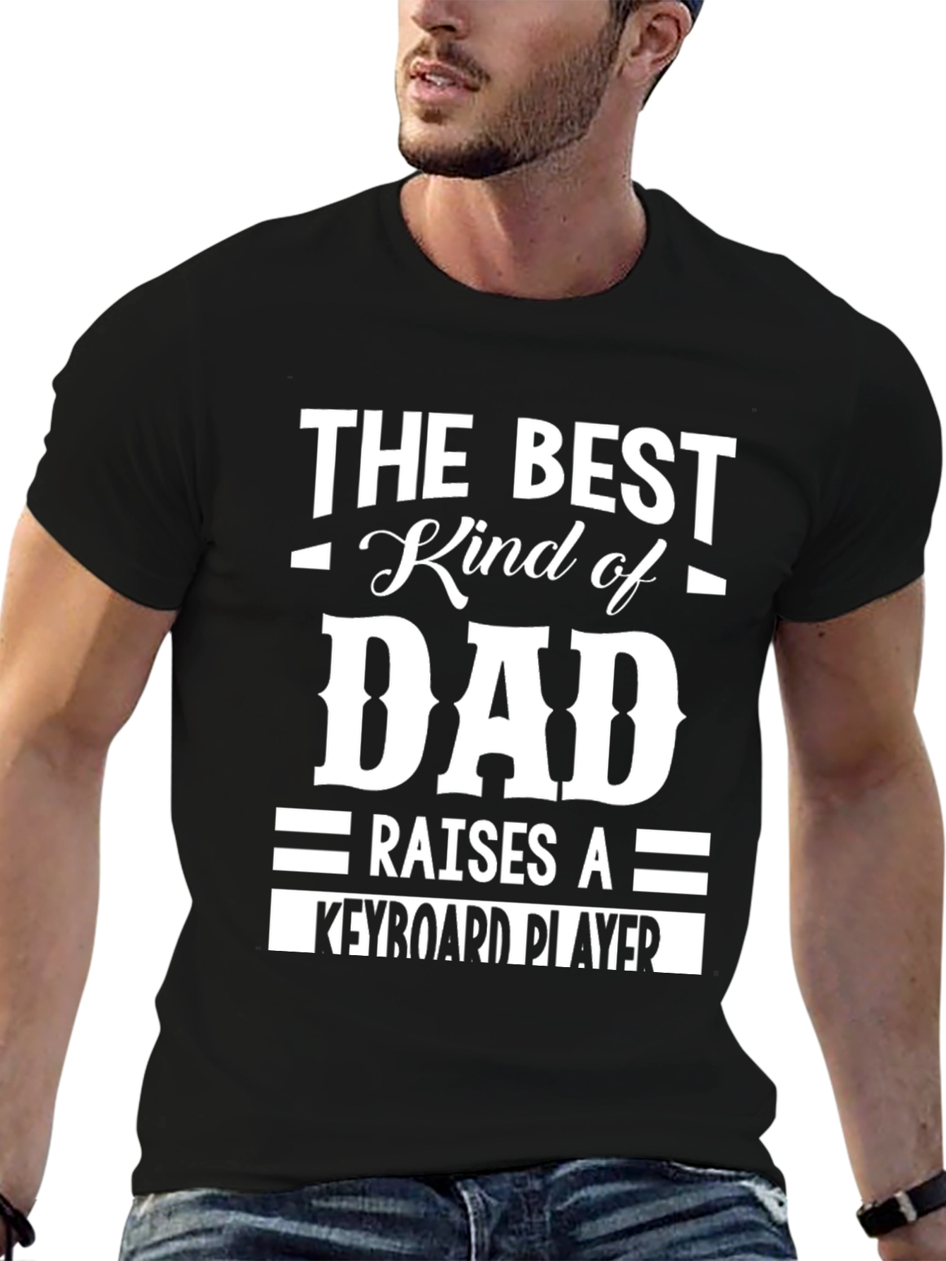 Best Dad Keyboard Player T-Shirt