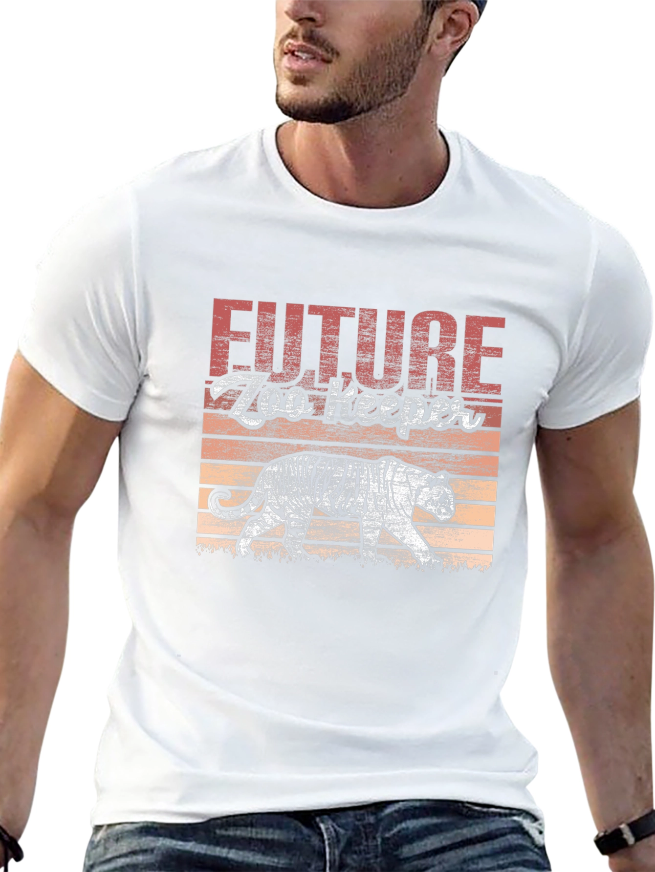 Future Zookeeper Tiger Graphic Tee - Black