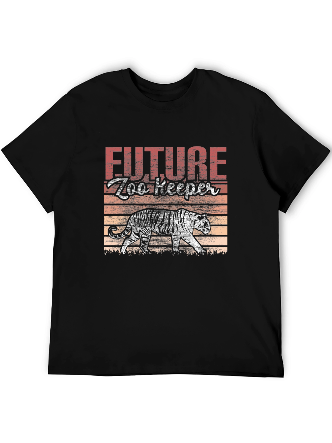Future Zookeeper Tiger Graphic Tee - Black