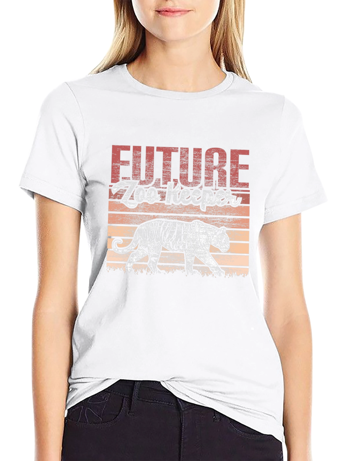 Future Zookeeper Tiger Graphic Tee - Black