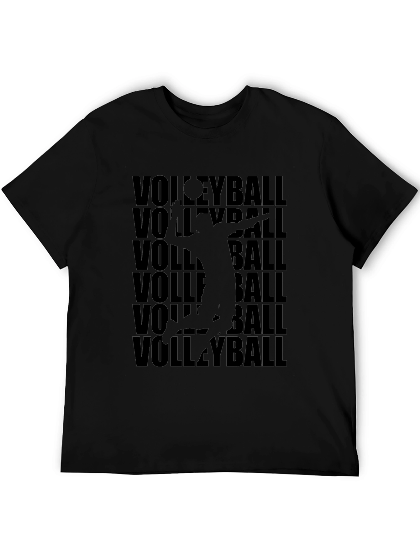 Volleyball T-Shirt - Black - Stylish Design