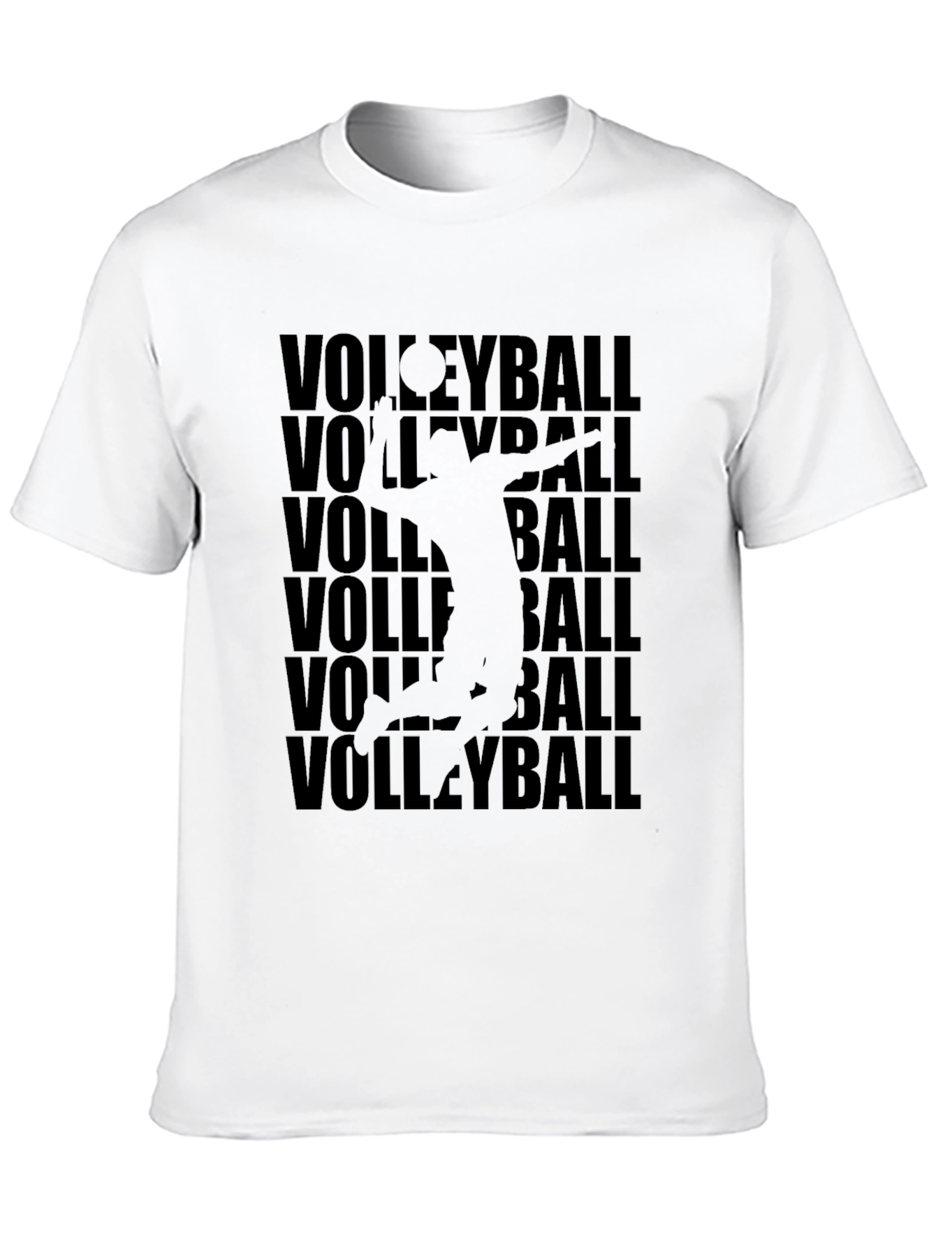 Volleyball T-Shirt - Black - Stylish Design