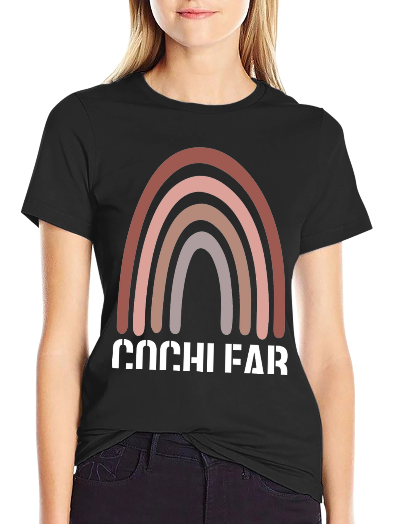 Retro Rainbow Graphic Tee - Cochi Far Print
