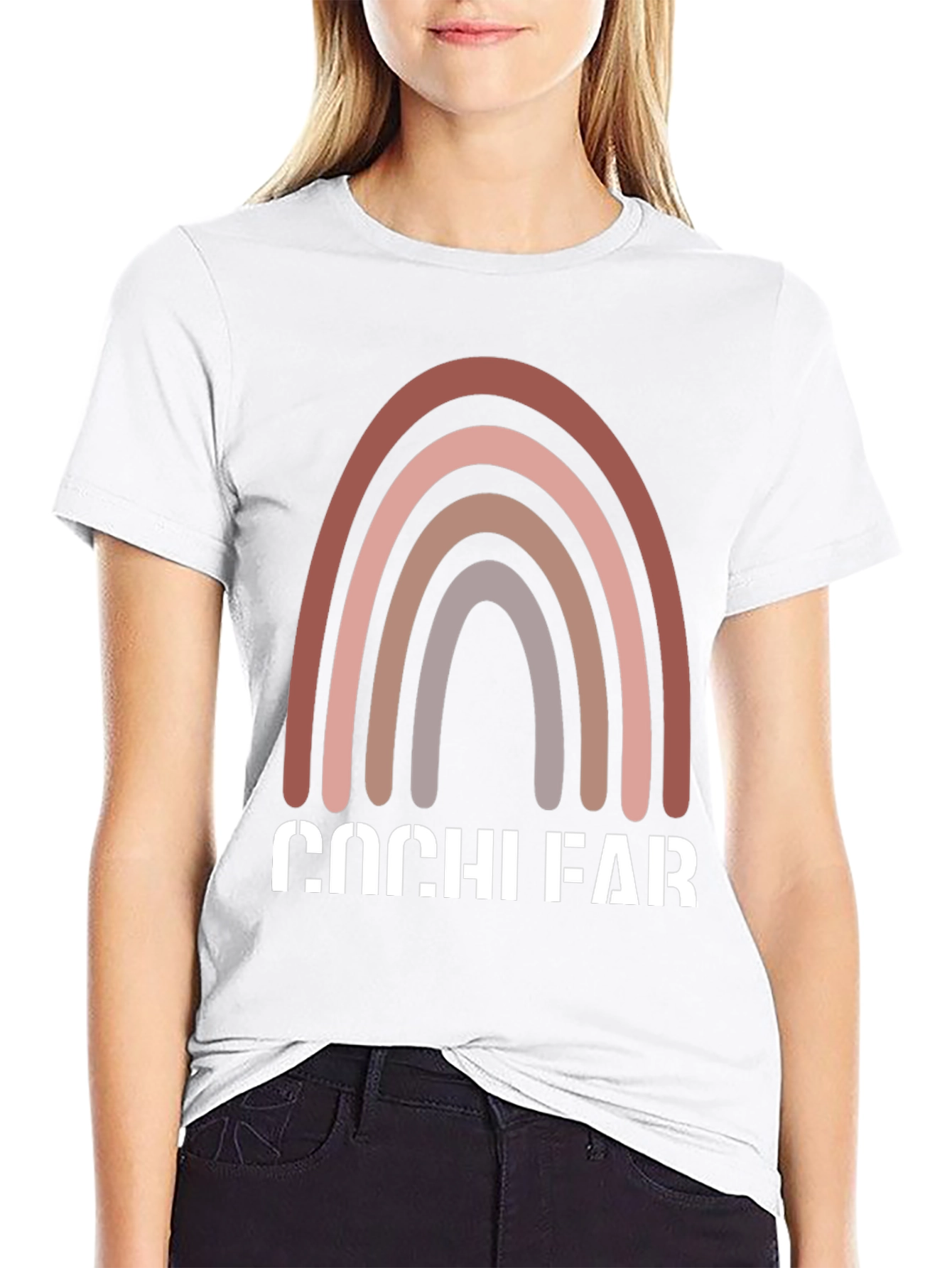 Retro Rainbow Graphic Tee - Cochi Far Print