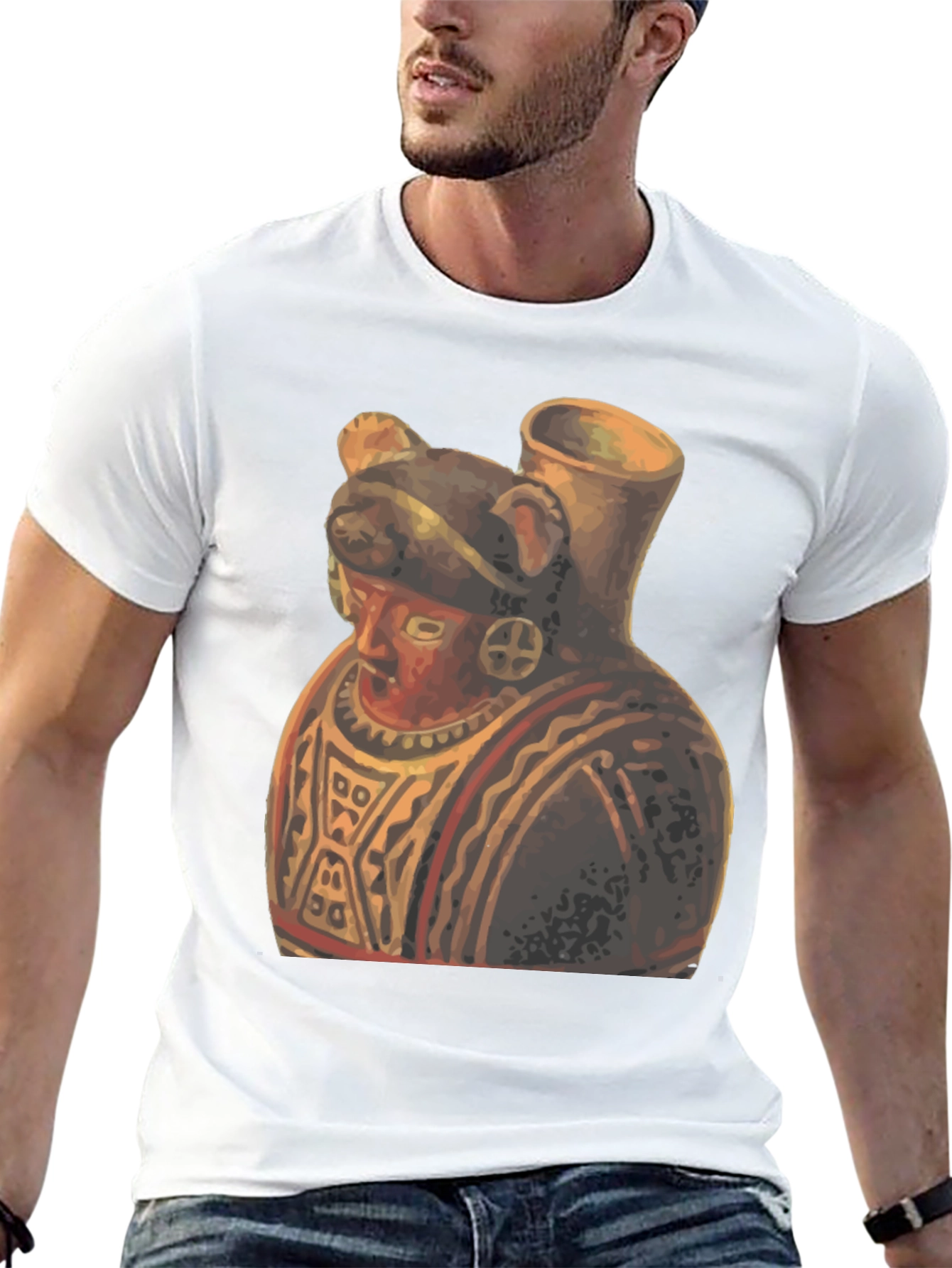 Unique Artistic Graphic Tee - Anthropomorphic Pottery