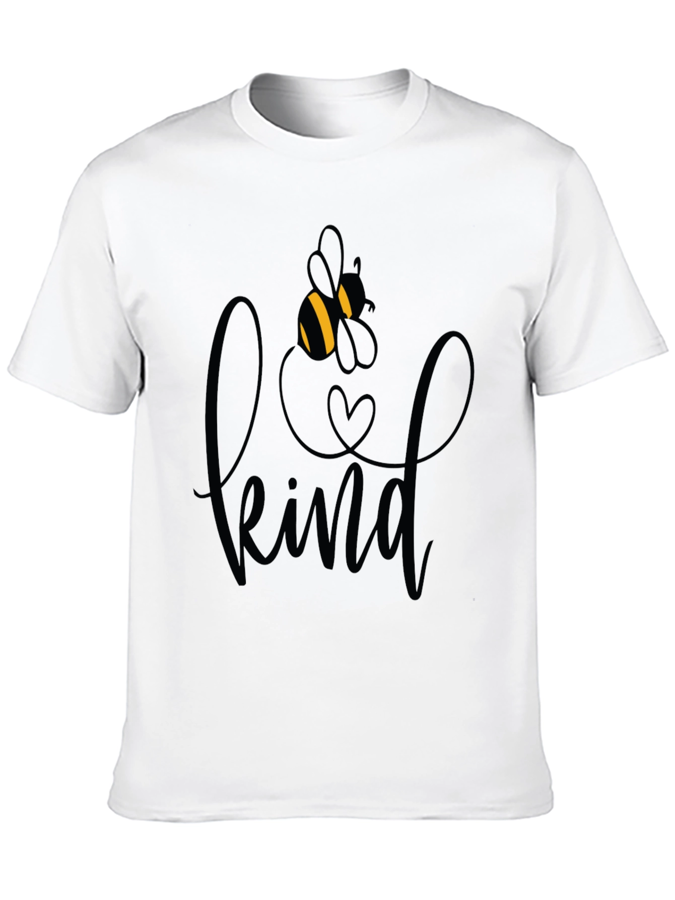 Be Kind Graphic Tee - Black Crew Neck